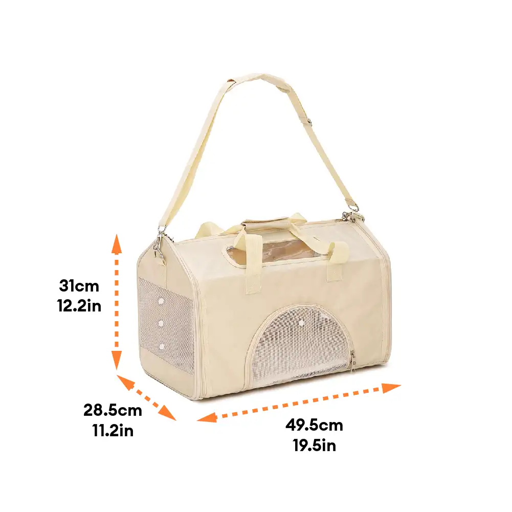 House-Shaped Breathable Foldable Cat Carrier Large Capacity Multi-Functional Pet Carrier Bag
