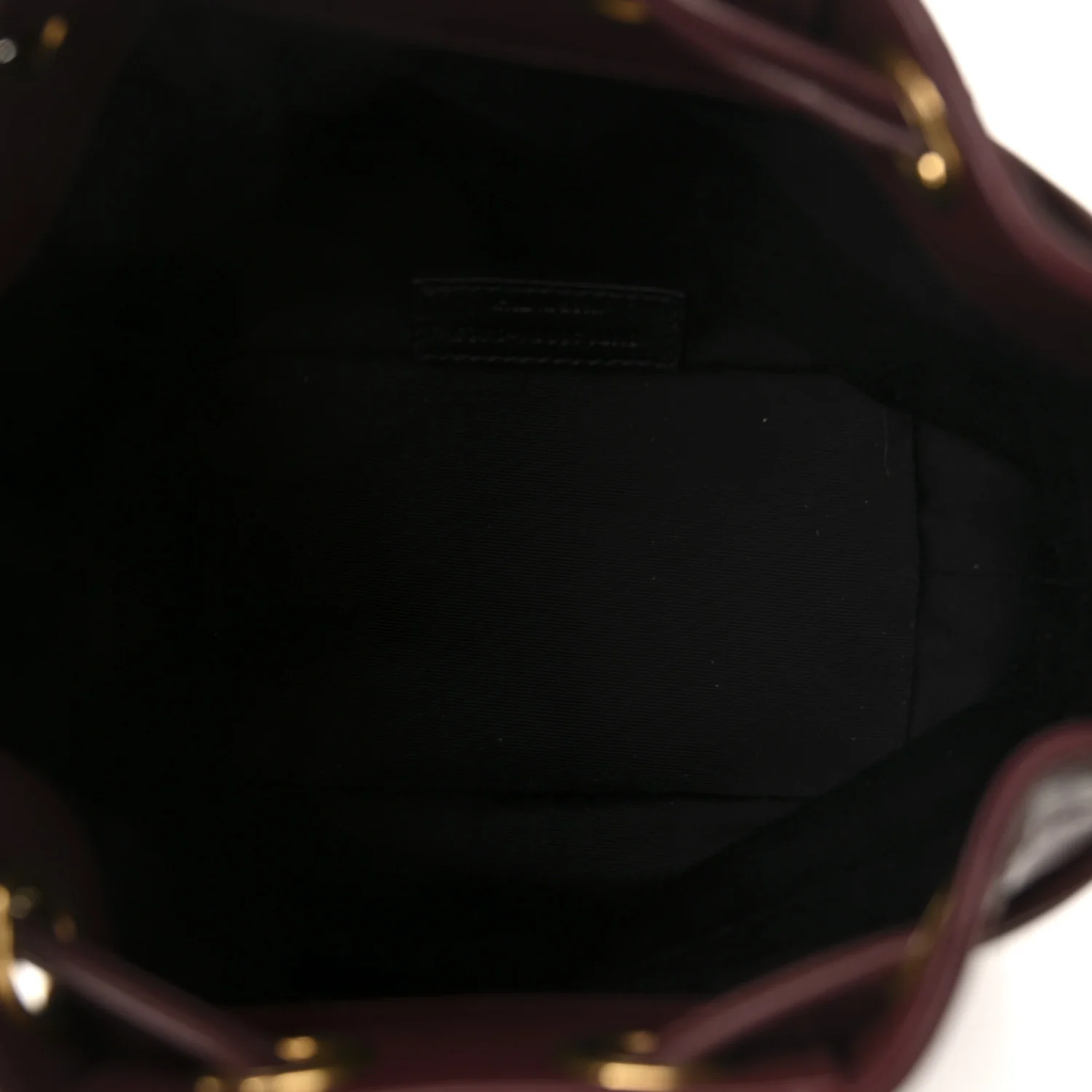Lambskin Carre Quilted Cassandre Small Bucket Bag Hot Wine