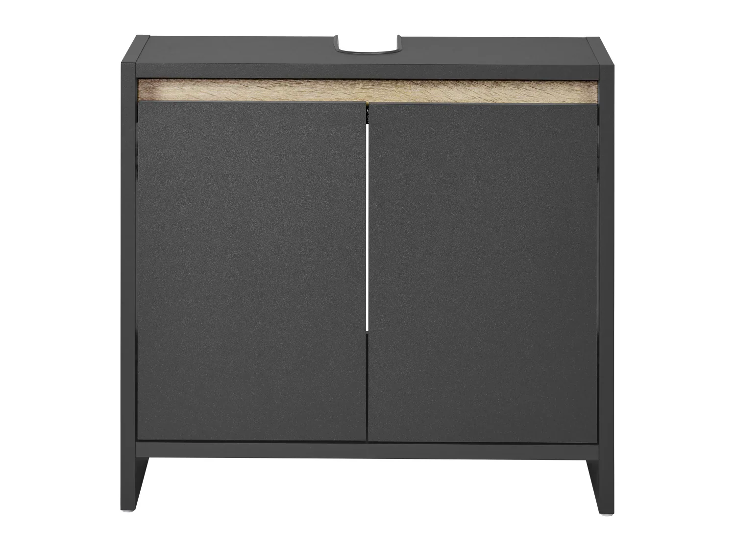 LIVARNO home Meuble sous-vasque Oslo, 60 x 55 x 28 cm, noir