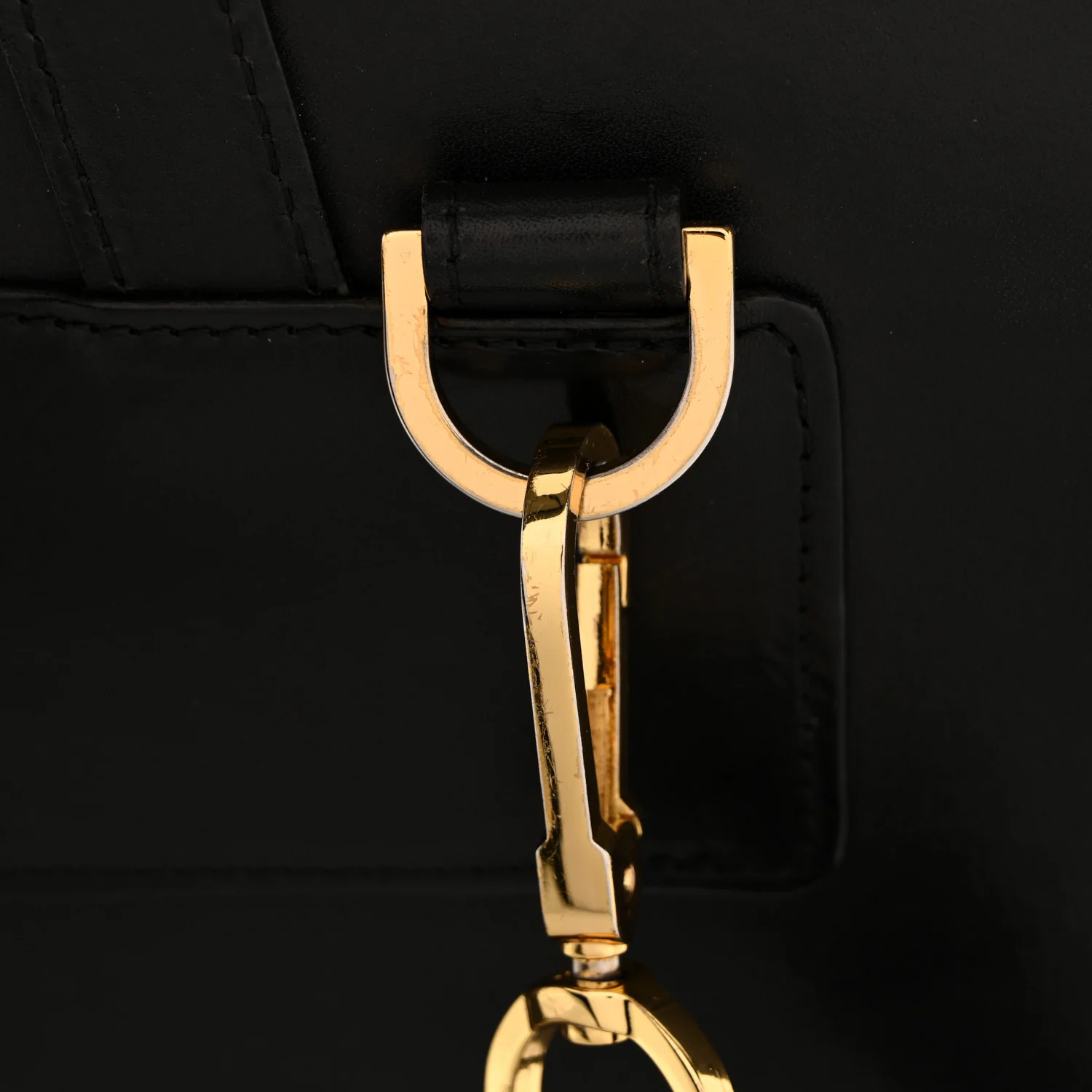 Calfskin Lady Bag Black Flamma