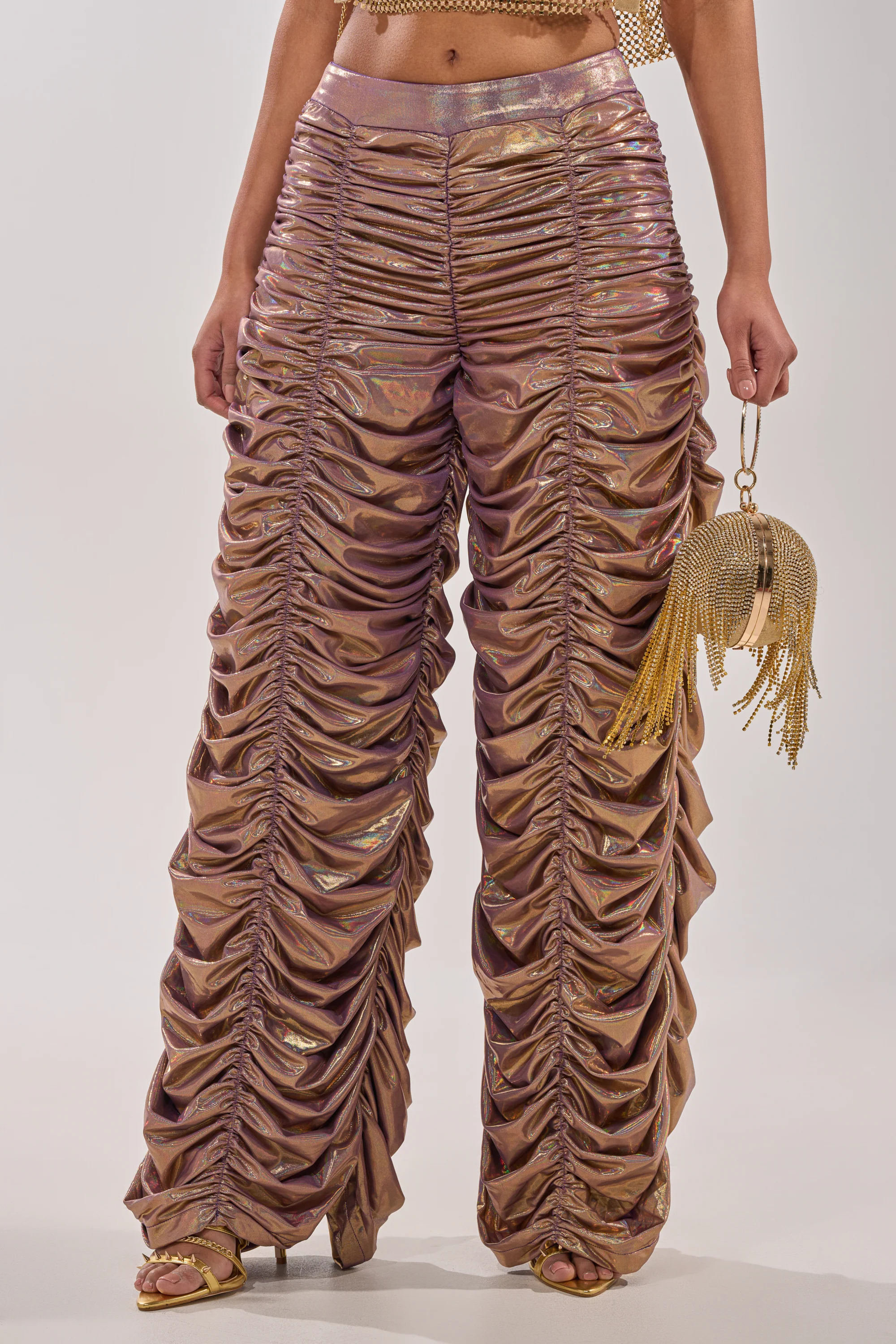 WOW WOW WOW RUCHED PANT - Akira Store