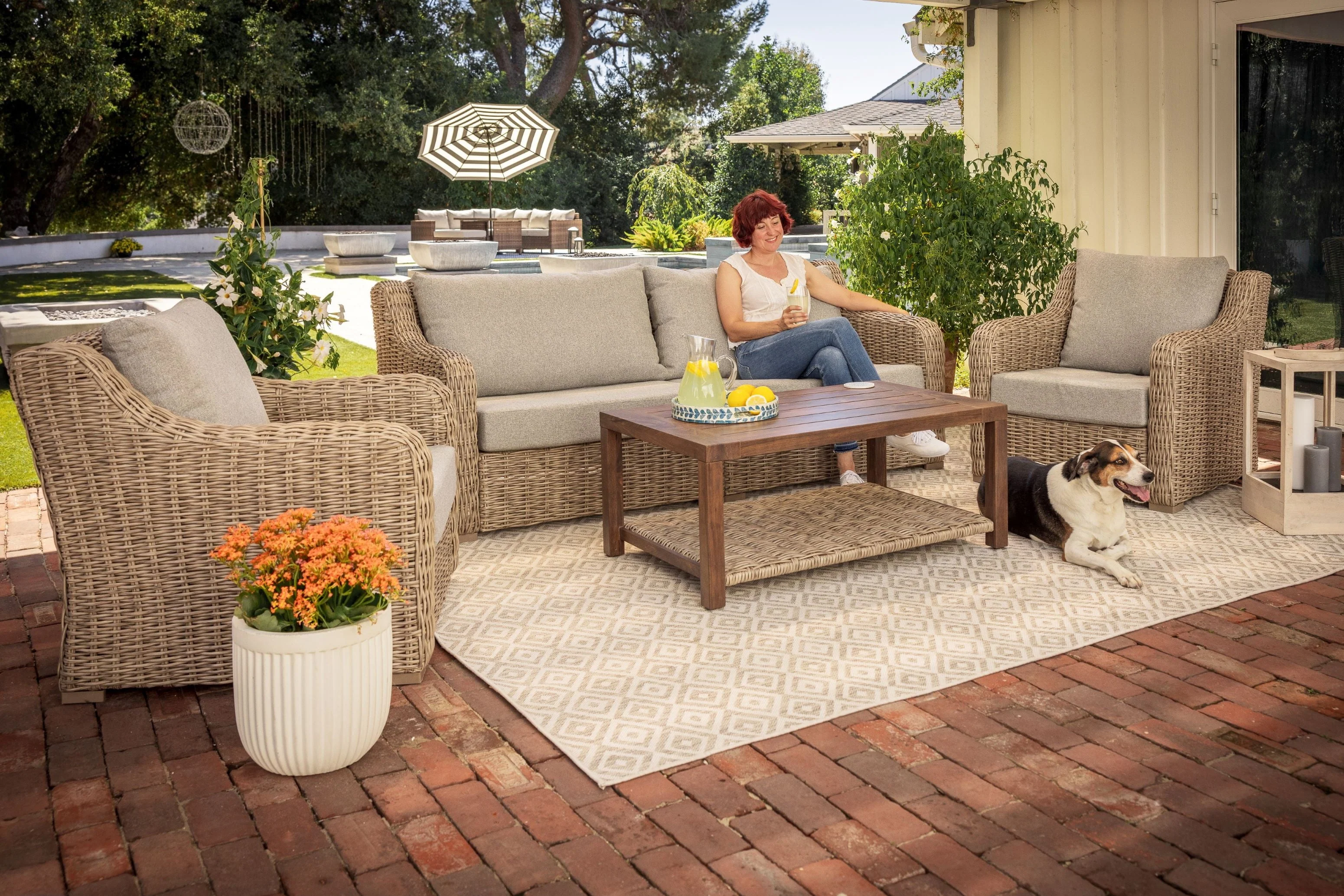 Better Homes & Gardens Bellamy 2 - Pack Lounge Chairs with Patio Cover