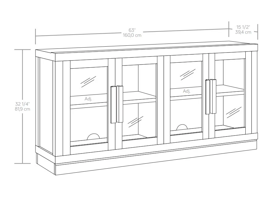 Better Homes & Gardens Ezra TV Stand for TV's up to 70, Light Honey finish