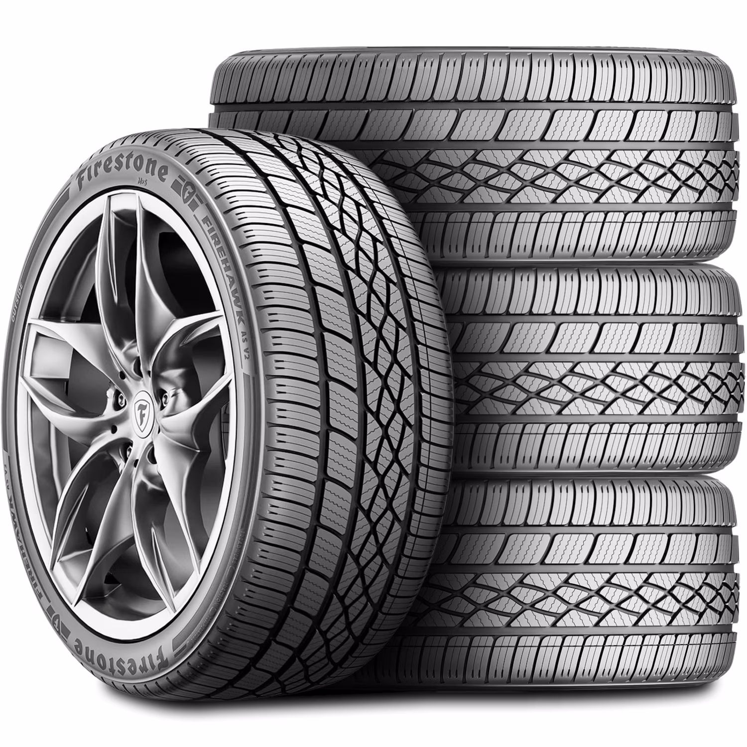 Set of 4 (FOUR) Firestone Firehawk AS V2 235/40R19 96V XL A/S Performance Tires