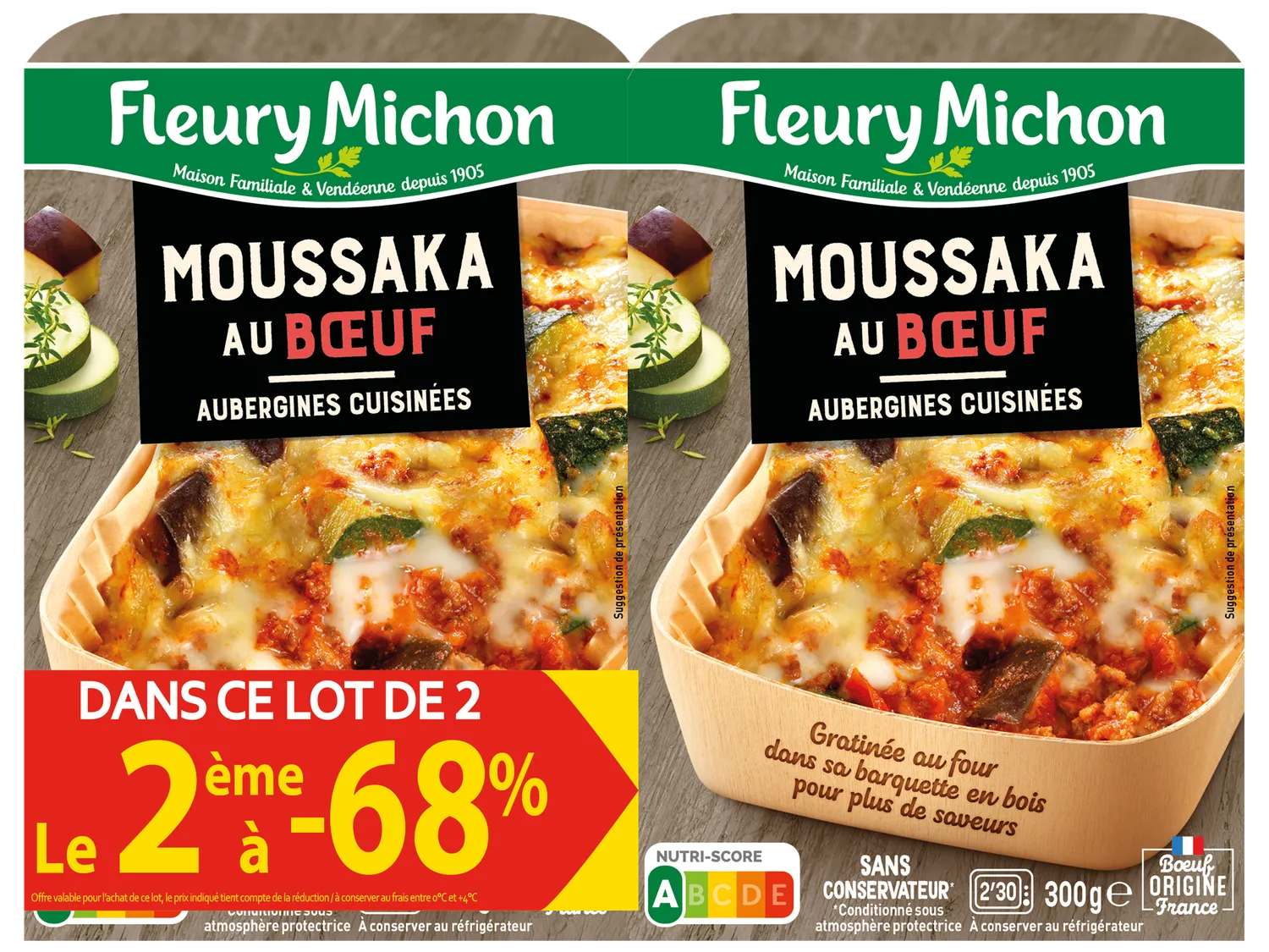 FLEURY MICHON Moussaka buf aubergine