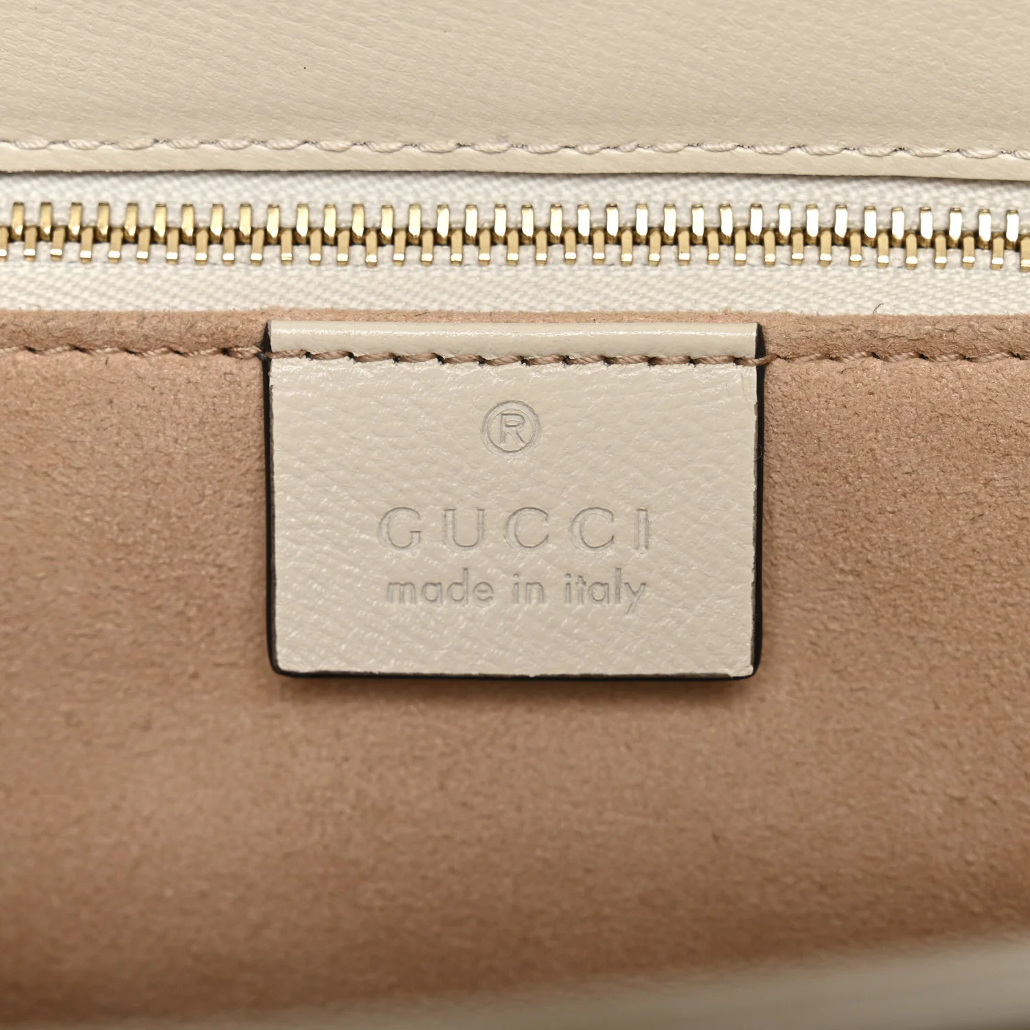 GG Supreme Monogram Horsebit 1955 Shoulder Bag Beige Mystic White