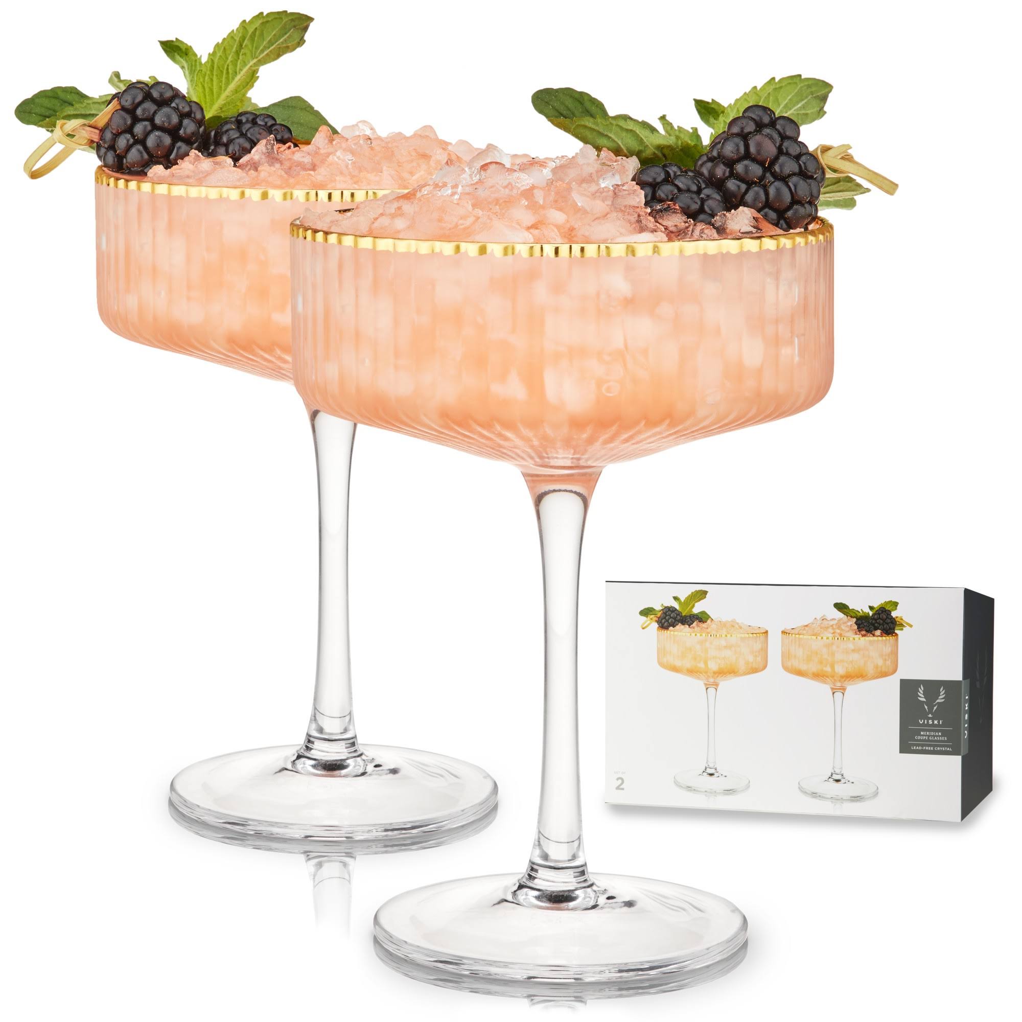 Viski Meridian Coupe Glasses (Set of 2)