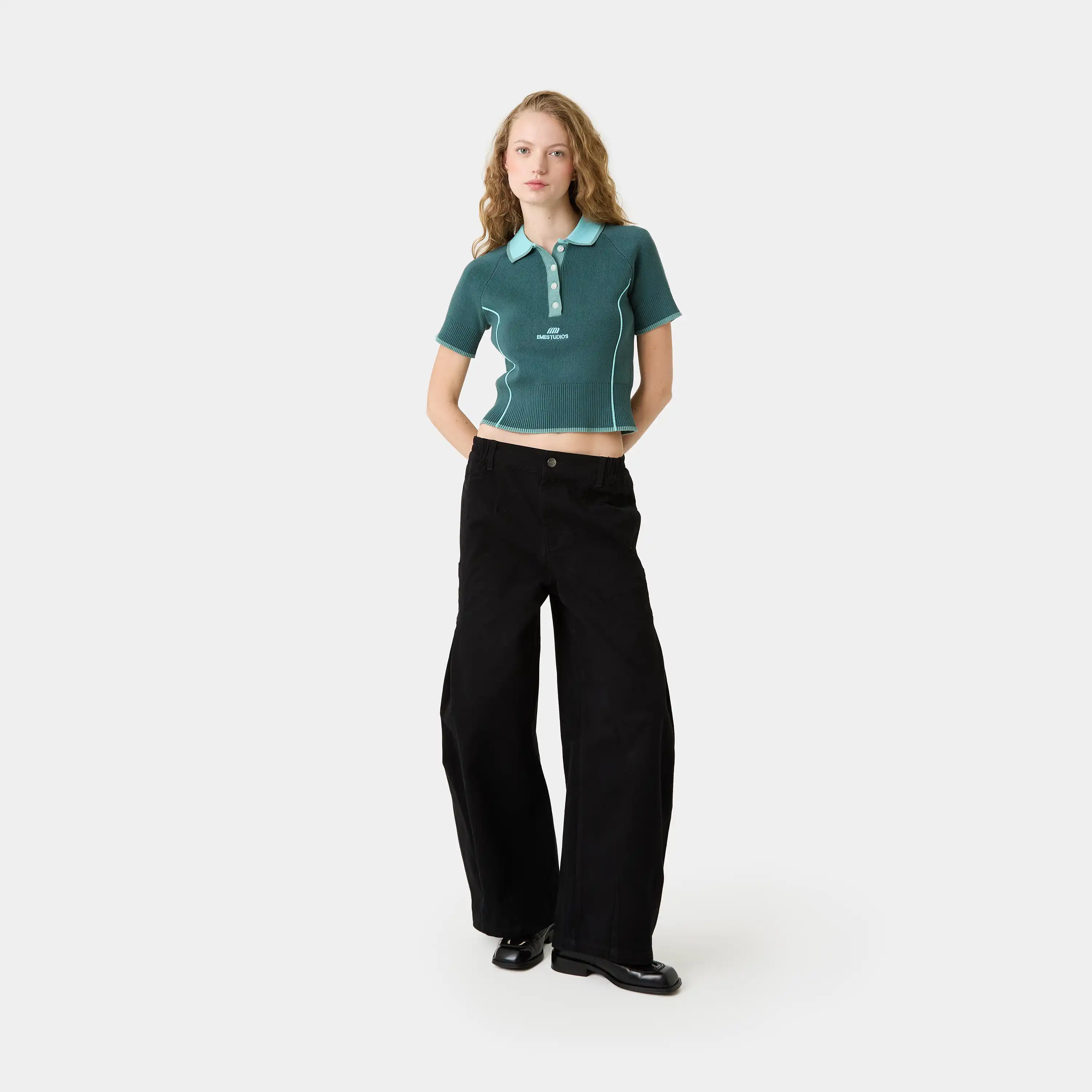 Fete Aqua Knit Polo
