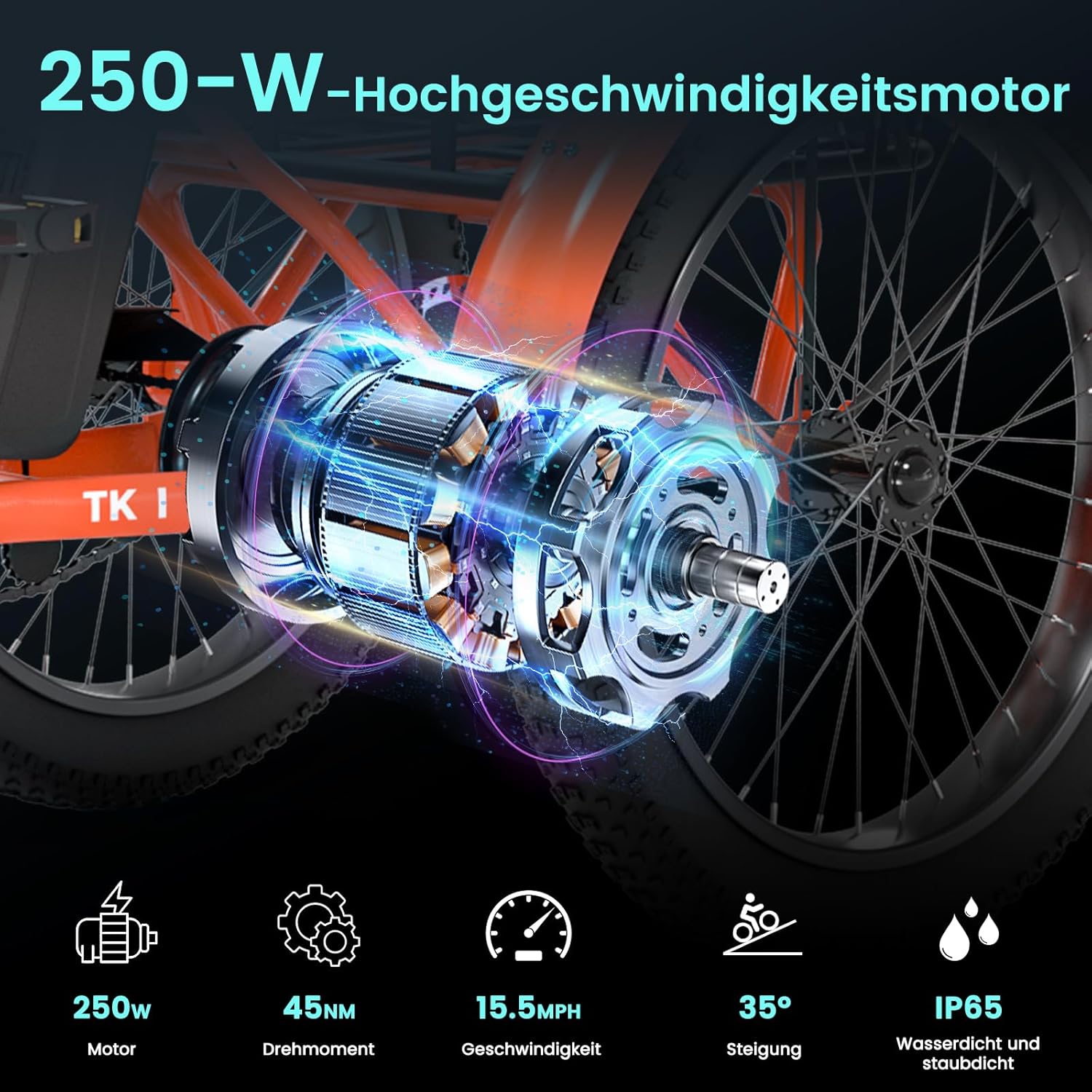 MOONCOOL E Bike Klapprad, 20