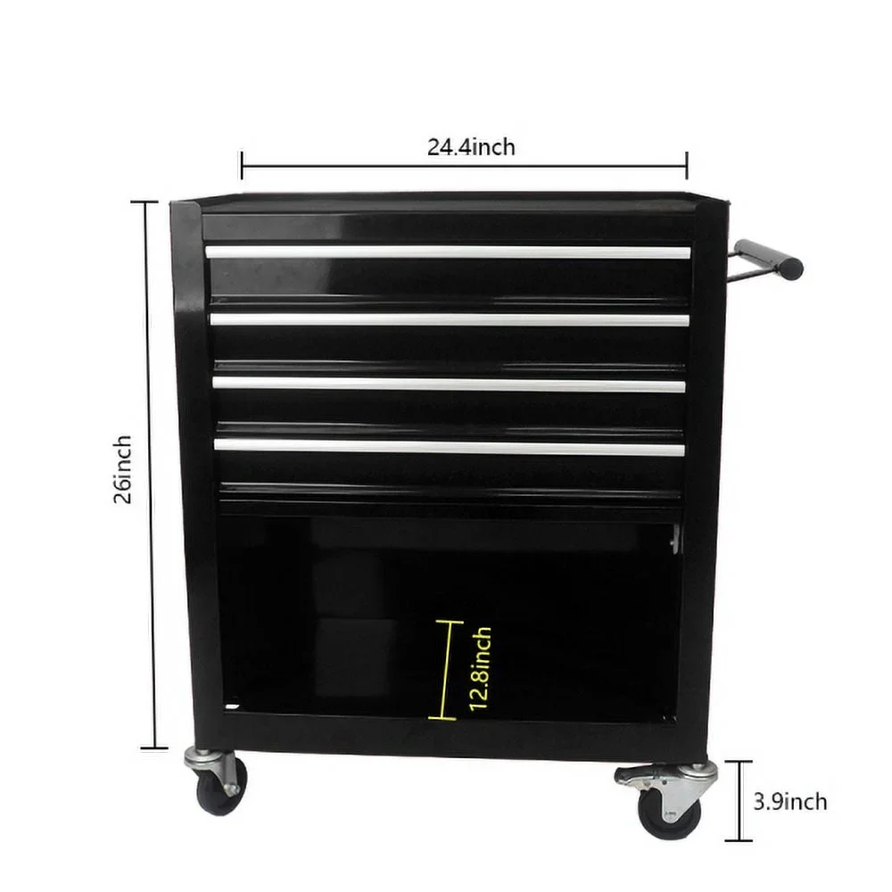 ARTMAN 4 Drawers Rolling Tool Cart With Wheels,Metal Tool Chest Garage Storage Cabinet,Removable Toolbox Organizer for Workshop, Garage