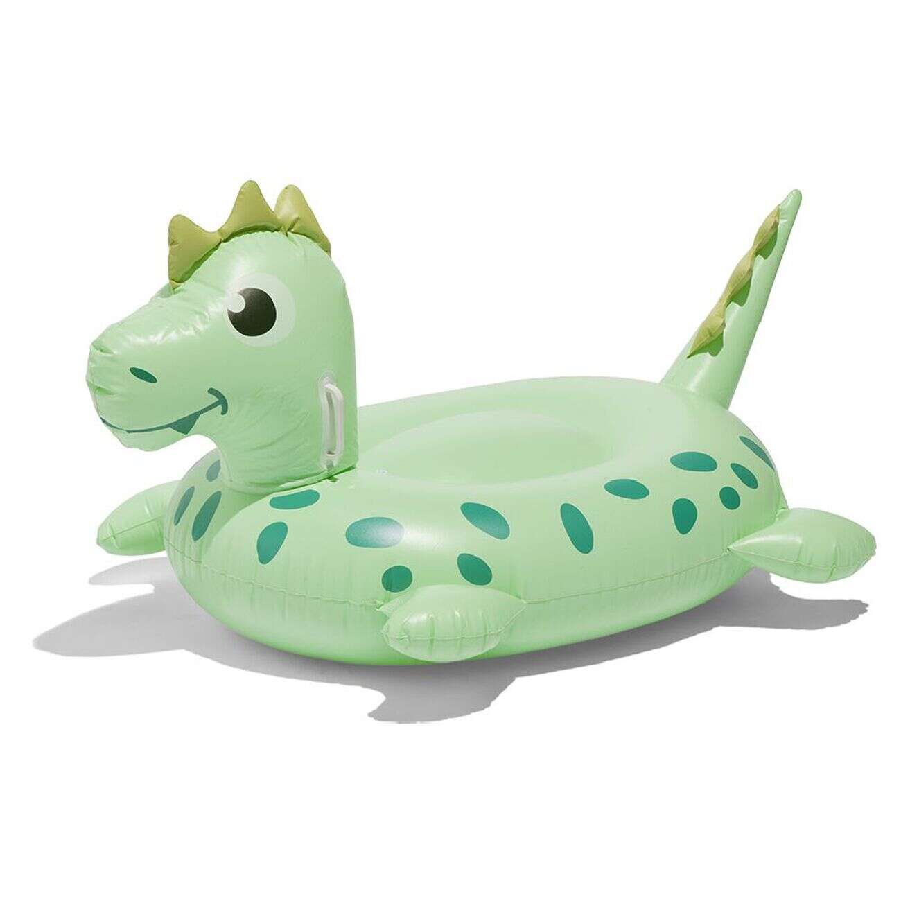 Dinosaure à chevaucher gonflable Funky vert 134x76cm