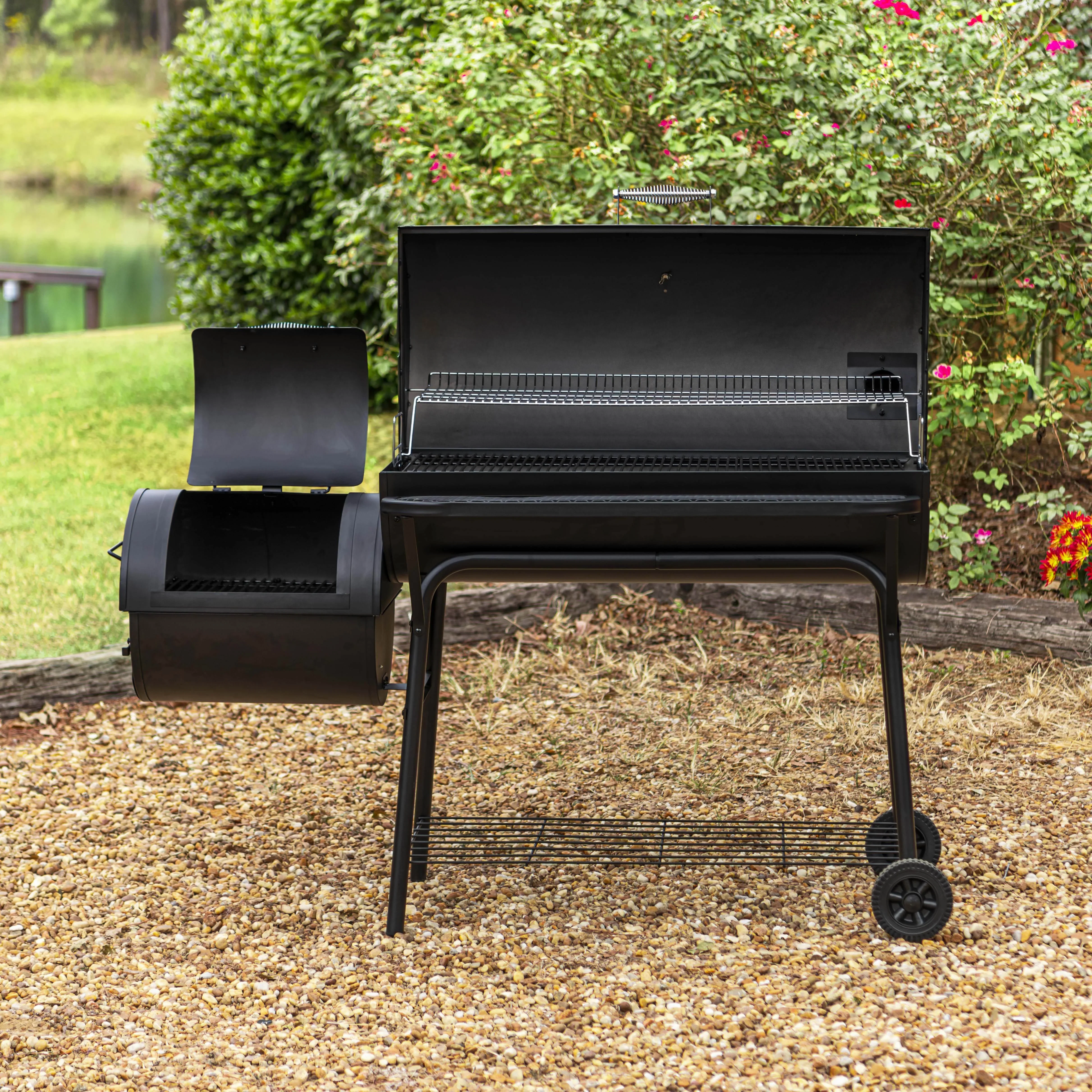 Gourmet by Char-Broil 1280 sq in Offset Charcoal Smoker