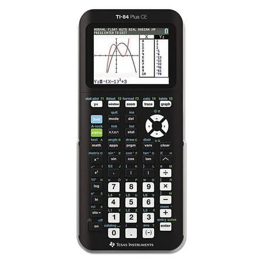 Texas Instruments Ti 84 Plus CE Graphing Calculator, Black, 7 5 inch Image 5