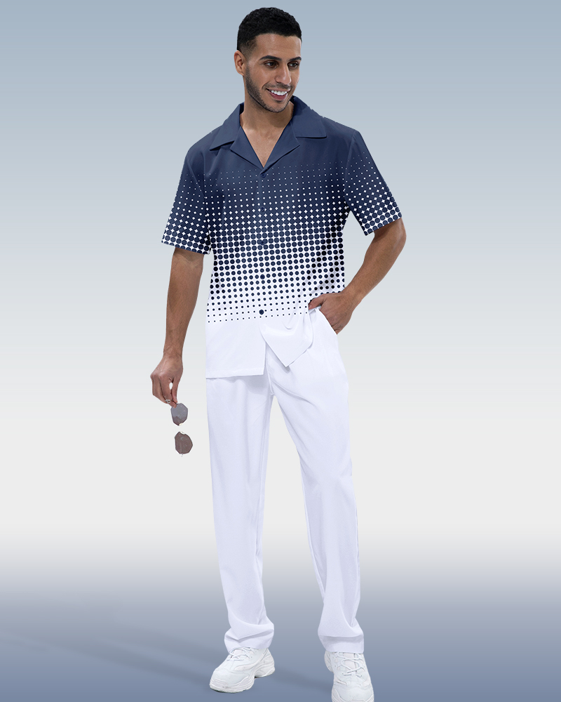 Costume décontracté deux pièces blanc pour homme Suitmens 002
