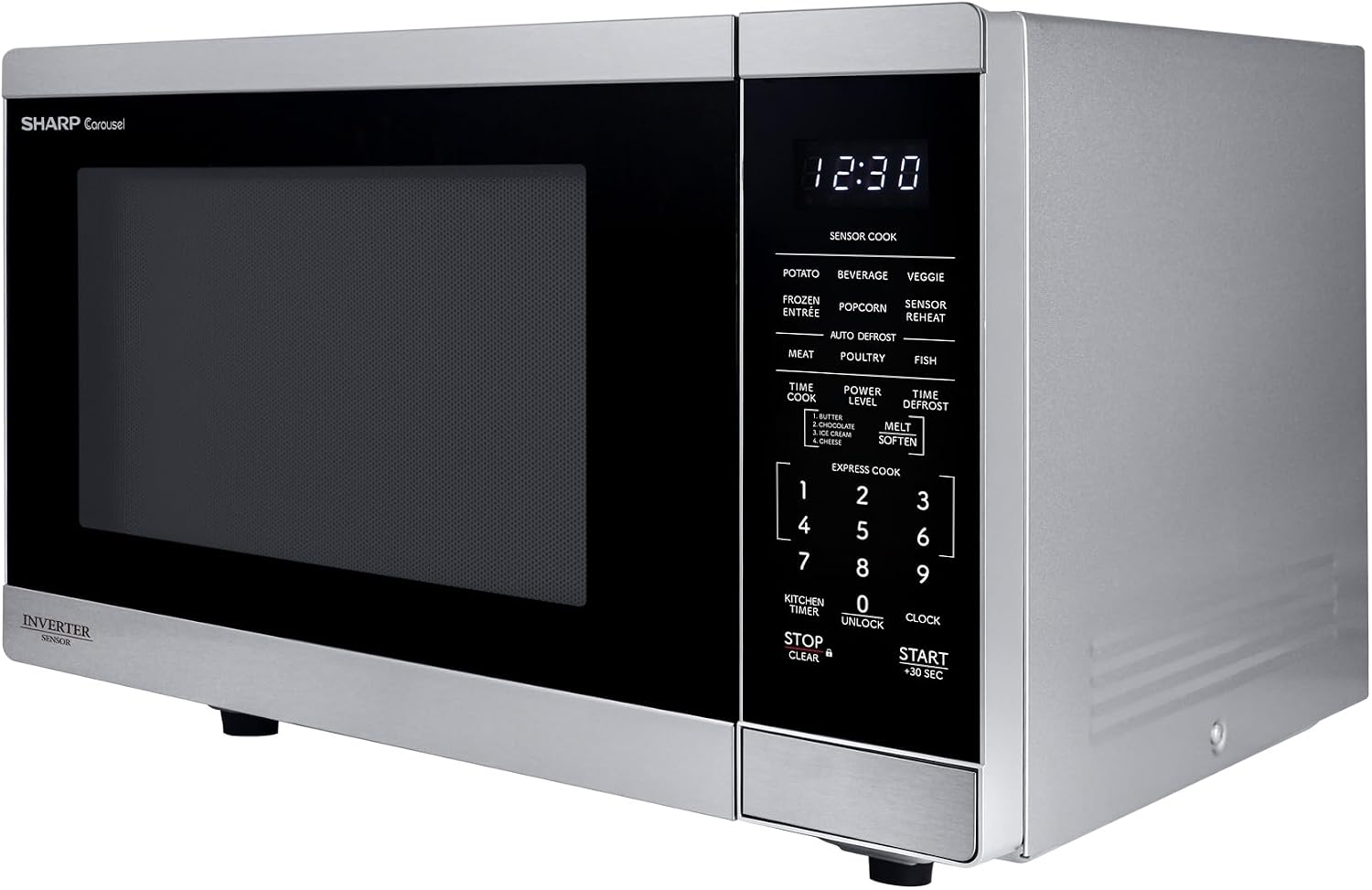 Sharp SMC1464KS 1.4 cu1100W Stainless Steel Countertop Microwave Oven