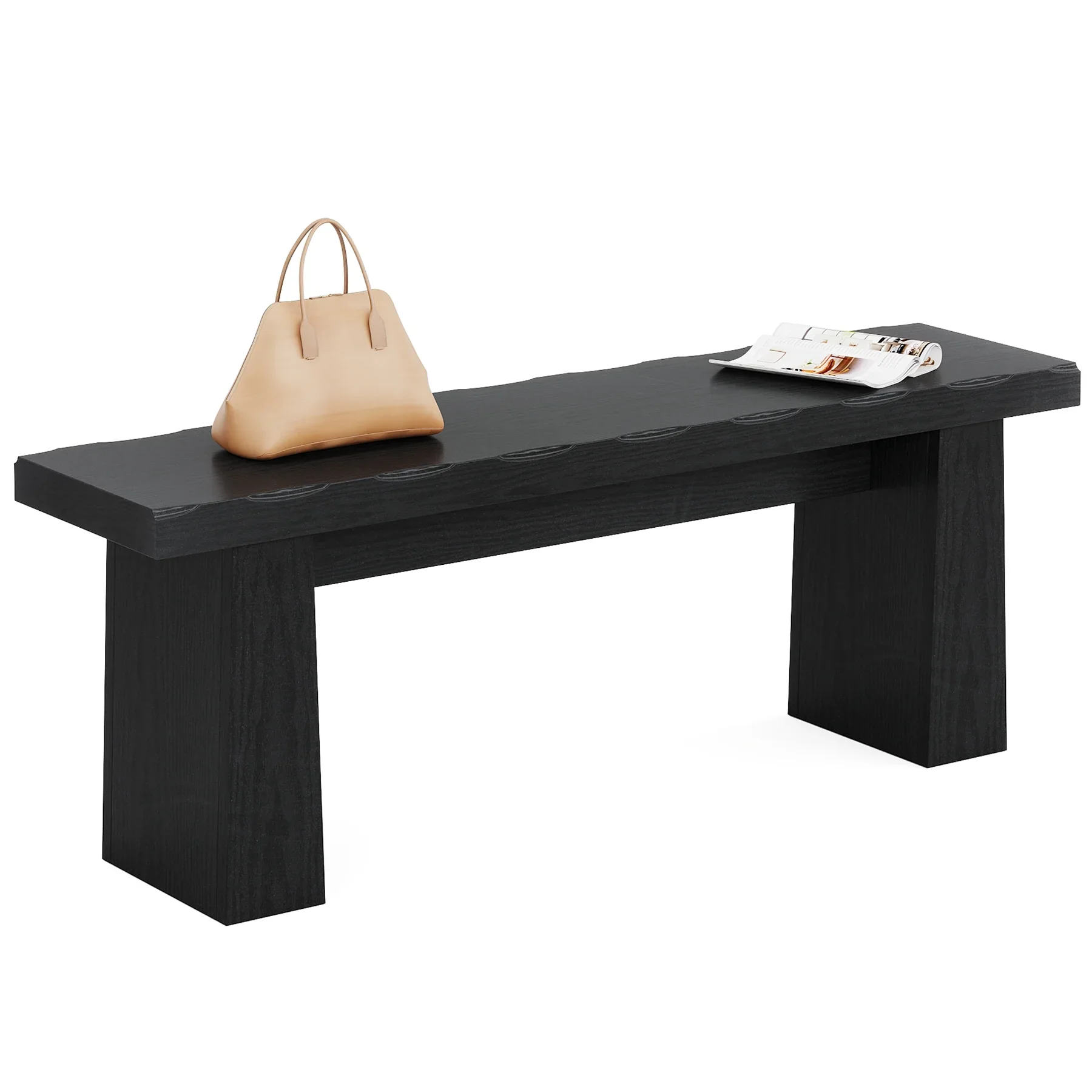 Fnova 48 Wooden Two - Person Backless Entryway Bench with Under - Bench Storage for Outdoor Garden, Living Room, Bedroom, Dining Room, Hallway