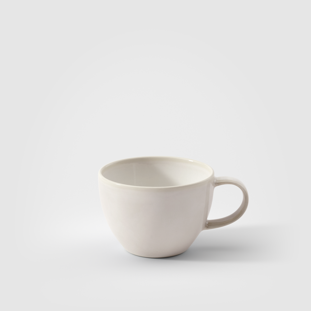 Crafted Coffee cup - White, 5.8 oz, Premium Porcelain