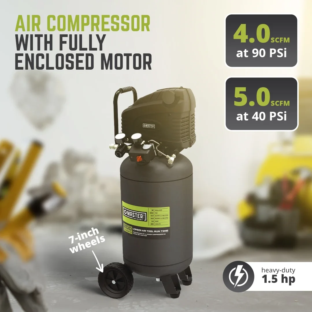 MAT Original Parts Green 1.5 HP Portable Heavy Duty Air Compressor 15 gal
