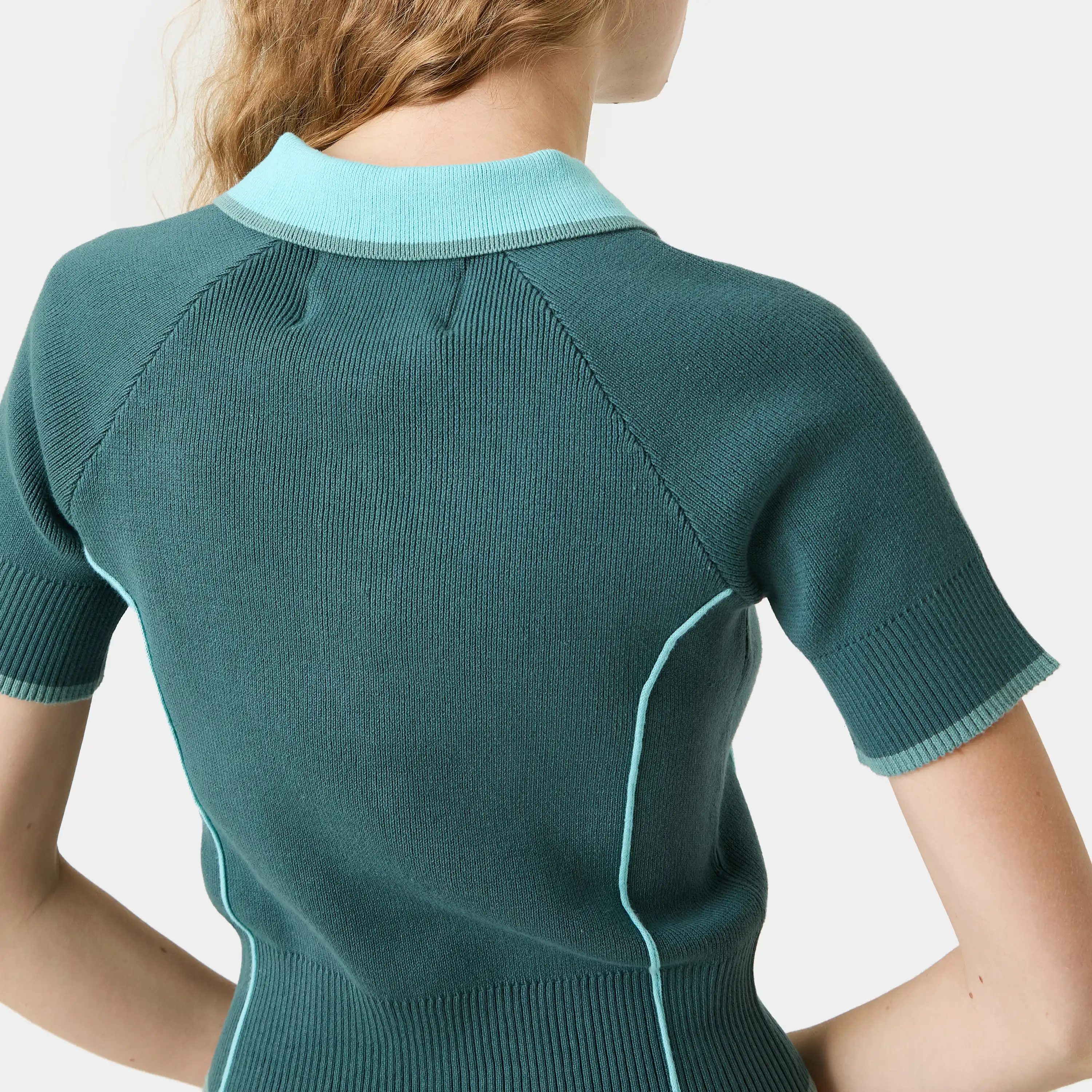 Fete Aqua Knit Polo