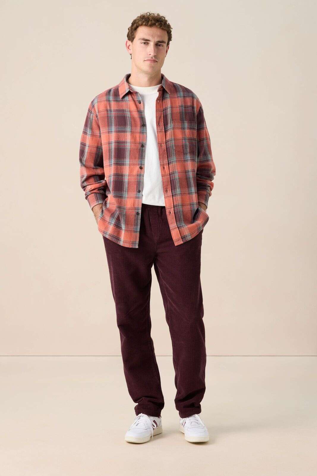 Rood geruit overhemd