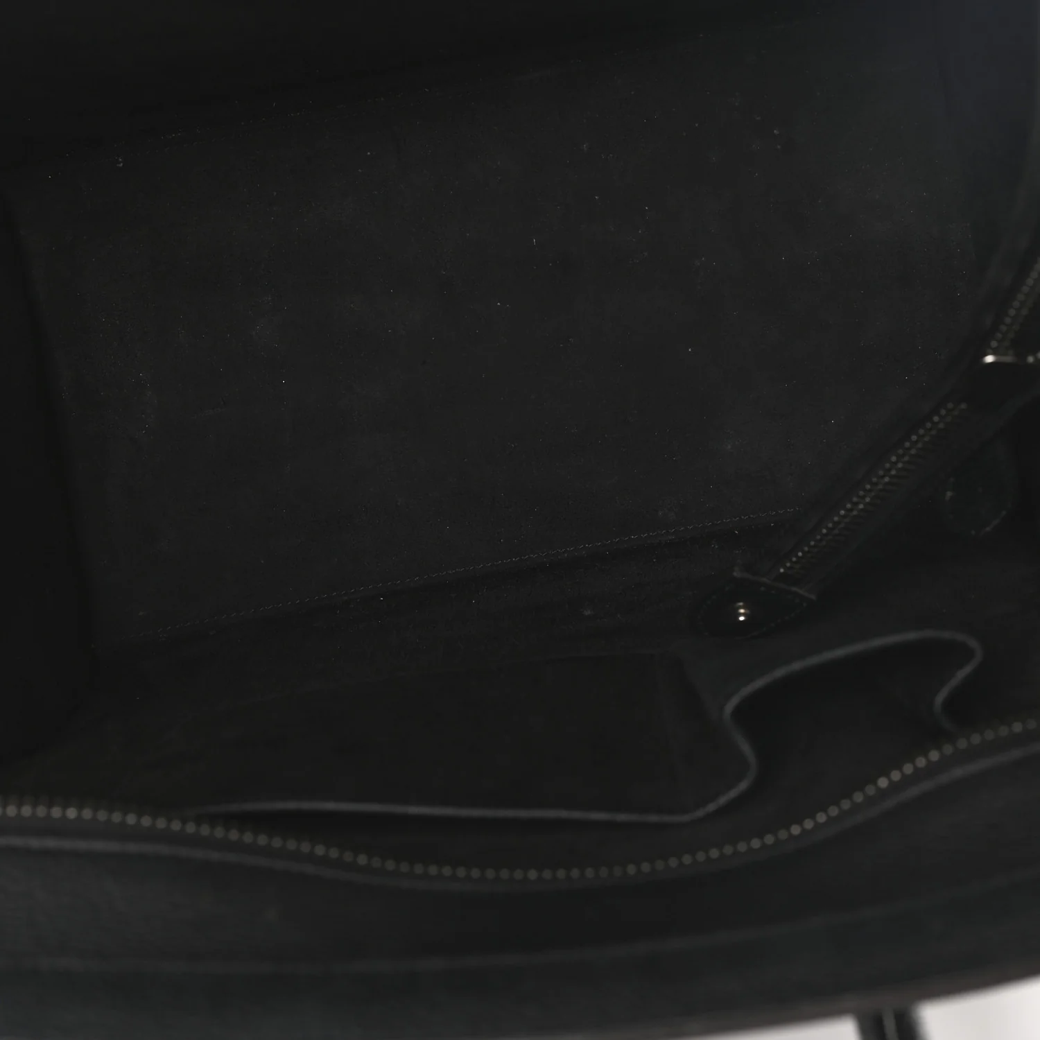 Drummed Calfskin Mini Luggage Black