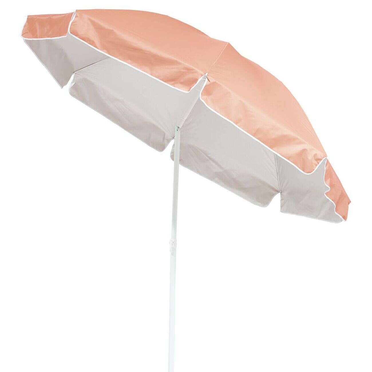 Parasol de plage orange corail UV UPF50+ Ø200xH209cm
