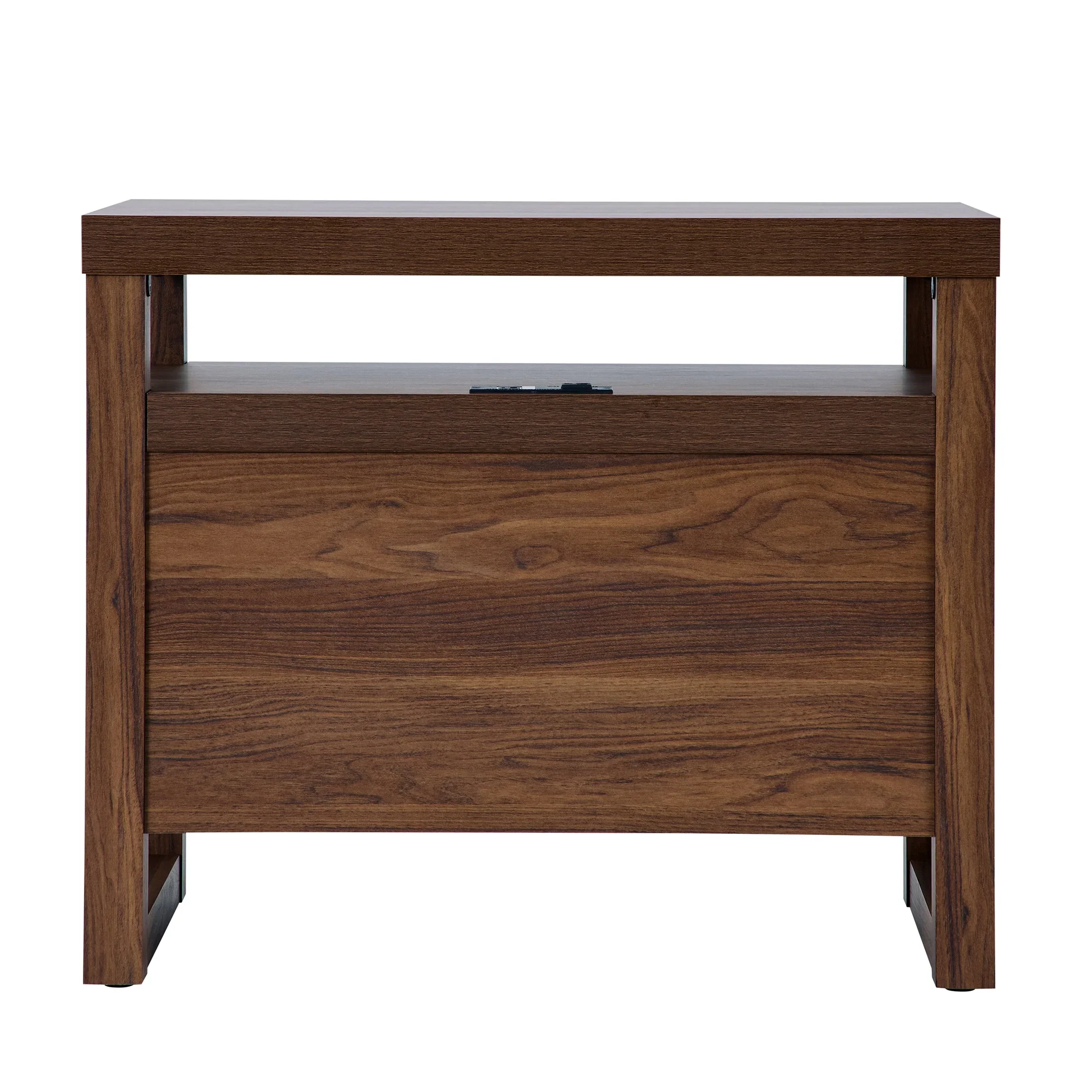 Better Homes & Gardens Ezra 2-Drawer Nightstand, Rich Black Finish