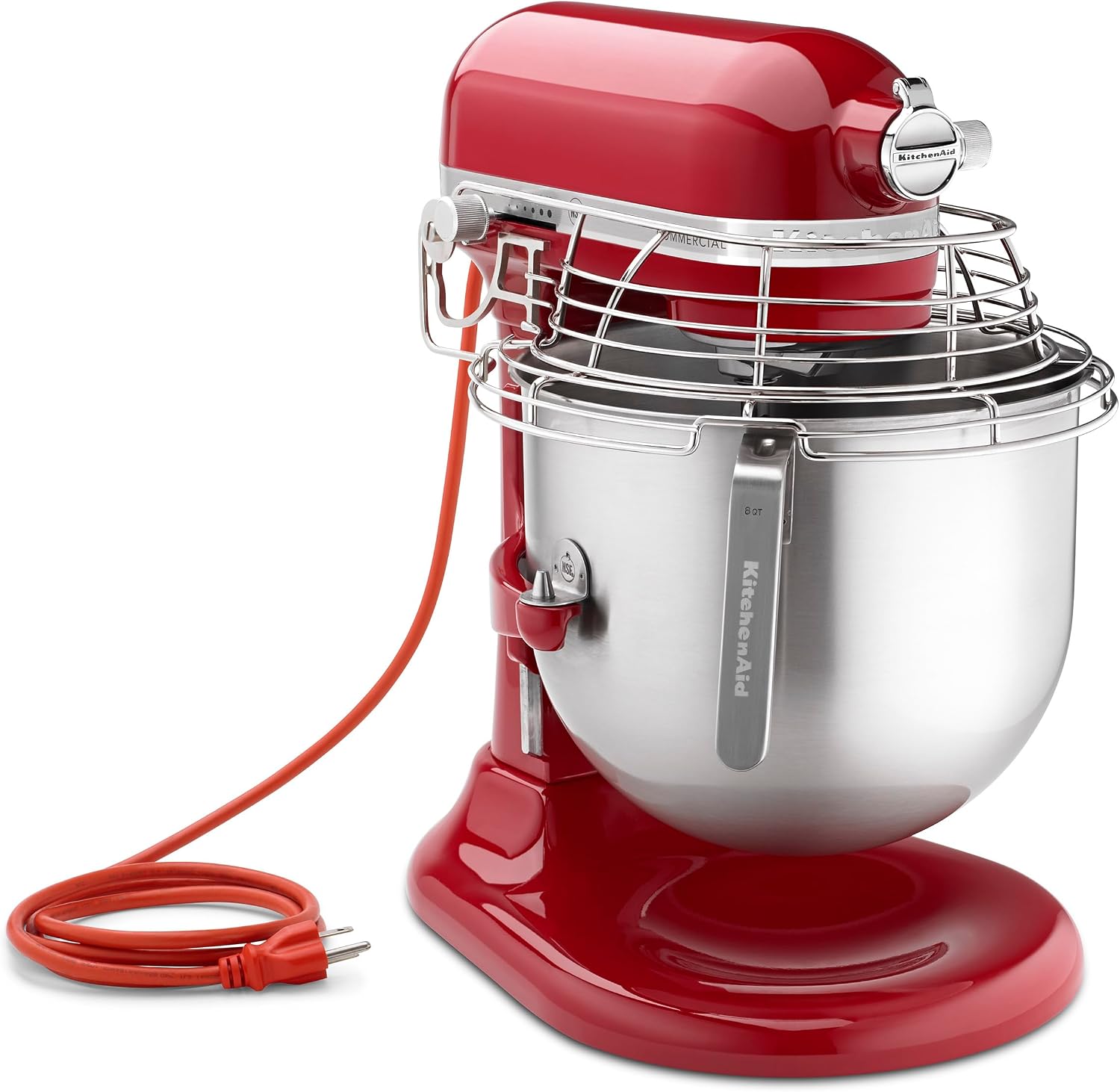 KitchenAid KSM8990CU 8-Quart Commercial Countertop Mixer, 10-Speed, Gear-Driven, Contour Silver