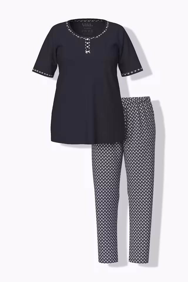 Geometric Print 2 Piece Pajama Set