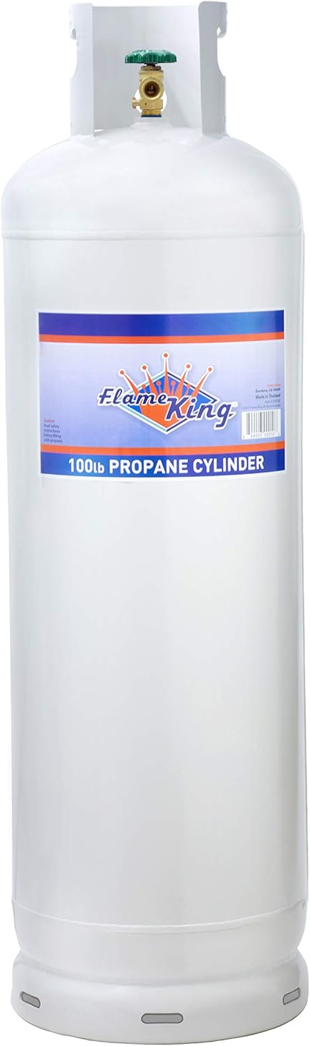 Bouteille de propane en acier de 100 lb avec vanne Pol
