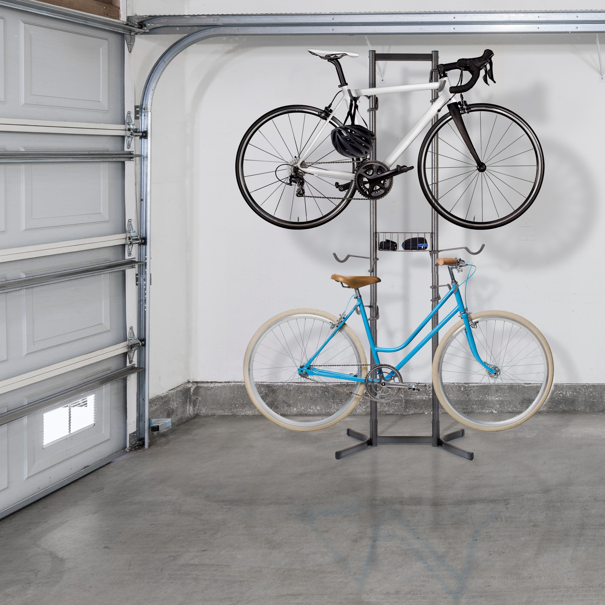 Four Bike Freestanding Bicycles Stand for Indoor Garage - Image 5