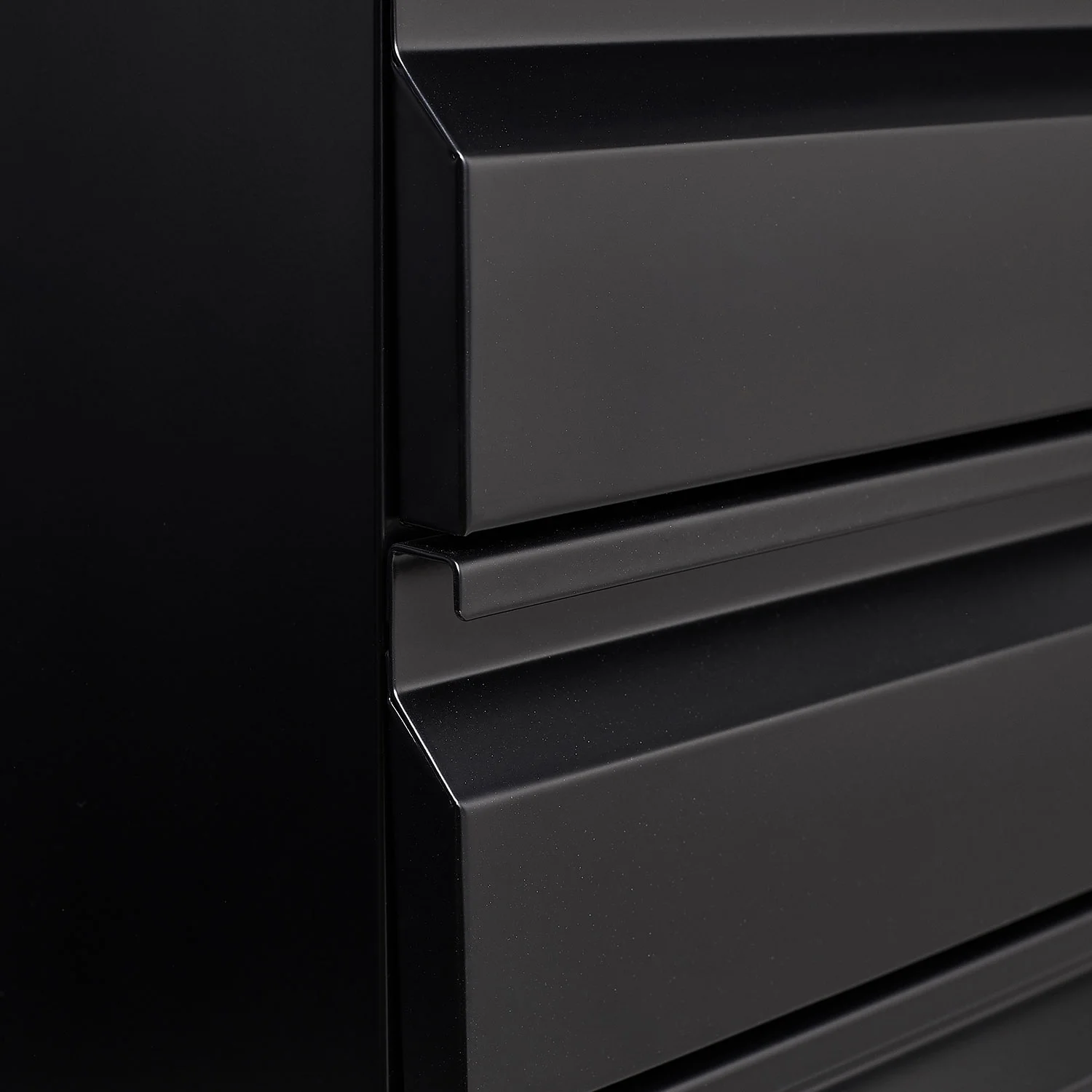 3-Drawer Mobile File Cabinets Rolling Metal Filing Cabinet for Legal  Letter File Anti-tilt Design with Lock Under Desk Office,Black(Black)