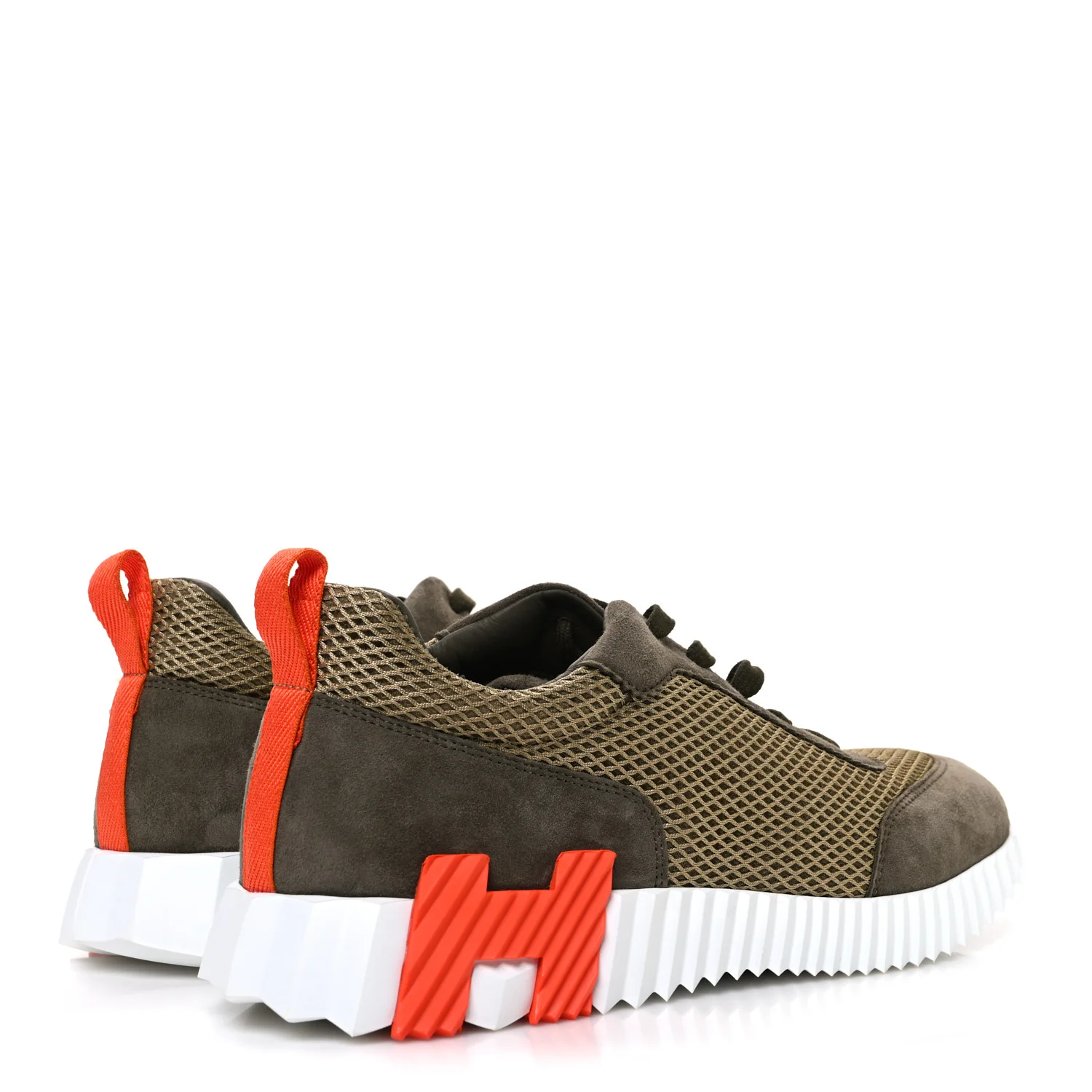 Air Mesh Suede Goatskin Mens Bouncing Sneakers 42 Vert Toundra