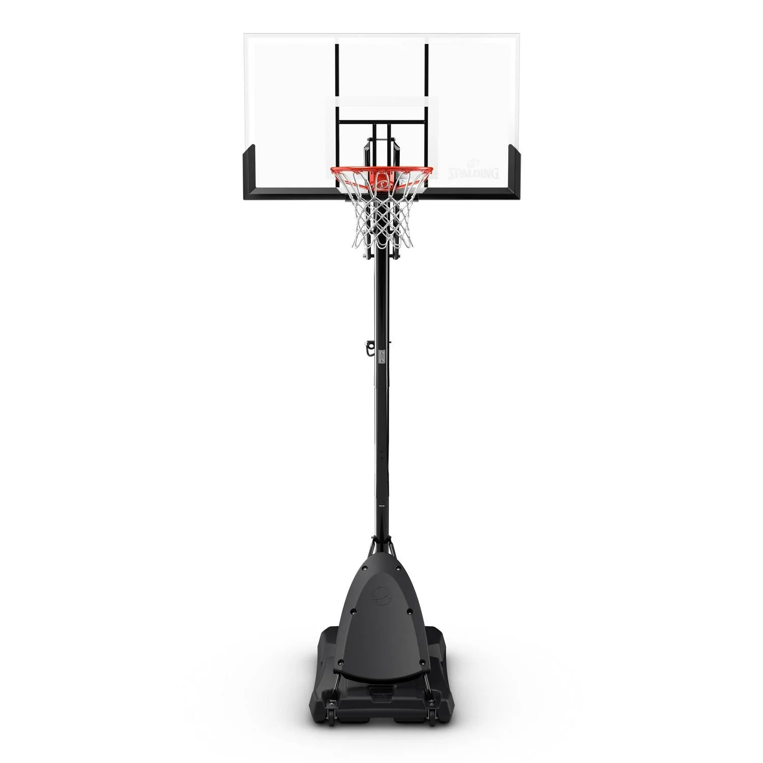 Système de panier de basketball portable Spalding Exacta heightA de 54 po en polycarbonate incassable (2025).