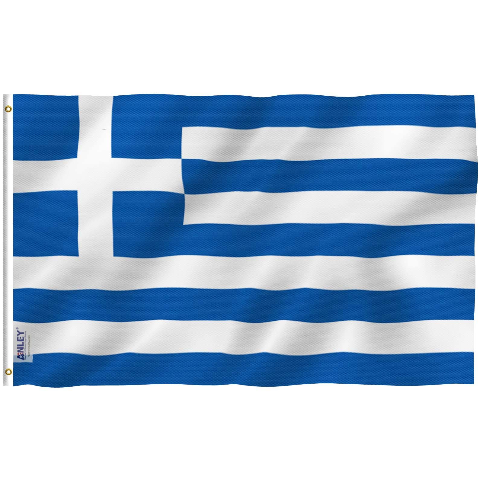 Anley Fly Breeze 3x5 Foot Greece Flag - Greek National Flags Polyester