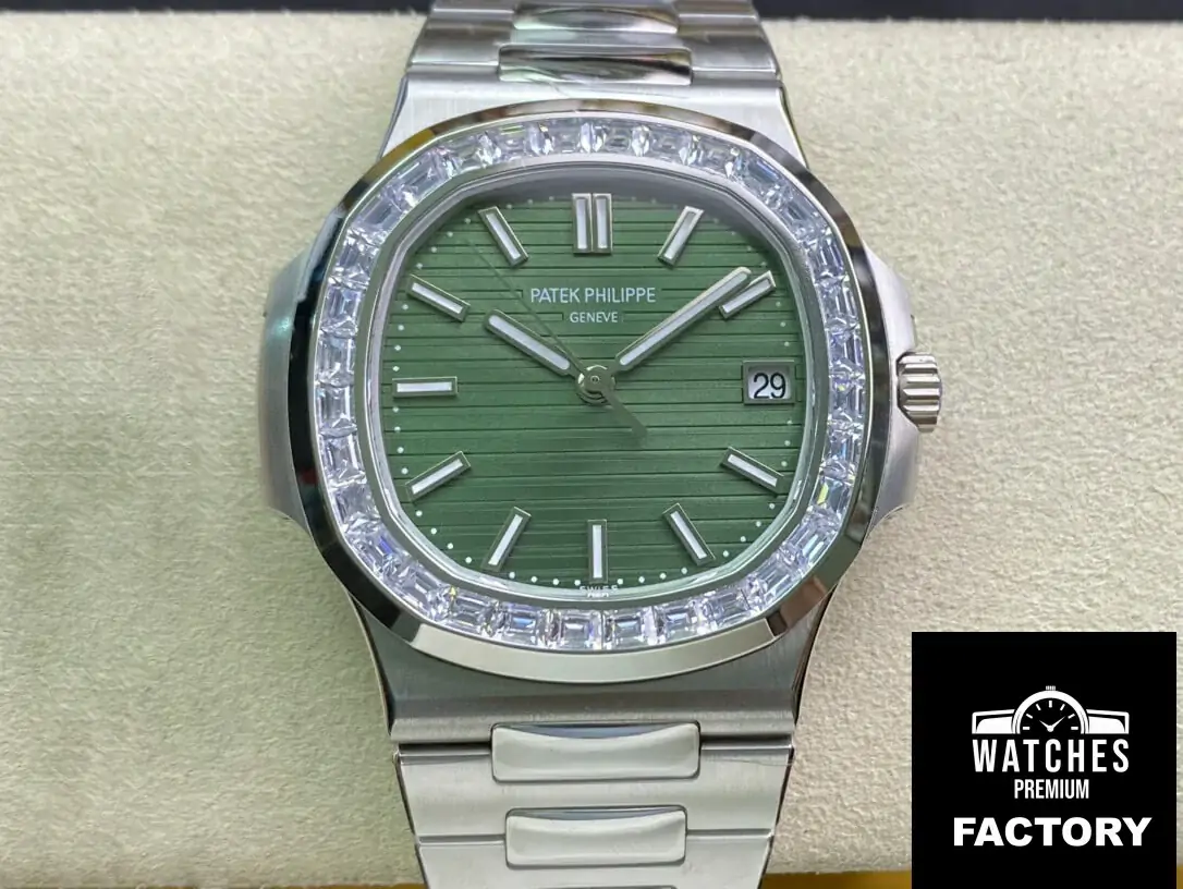 Patek Philippe Nautilus 5711 / 1300A-001 3K Factory Diamond-Set Bezel