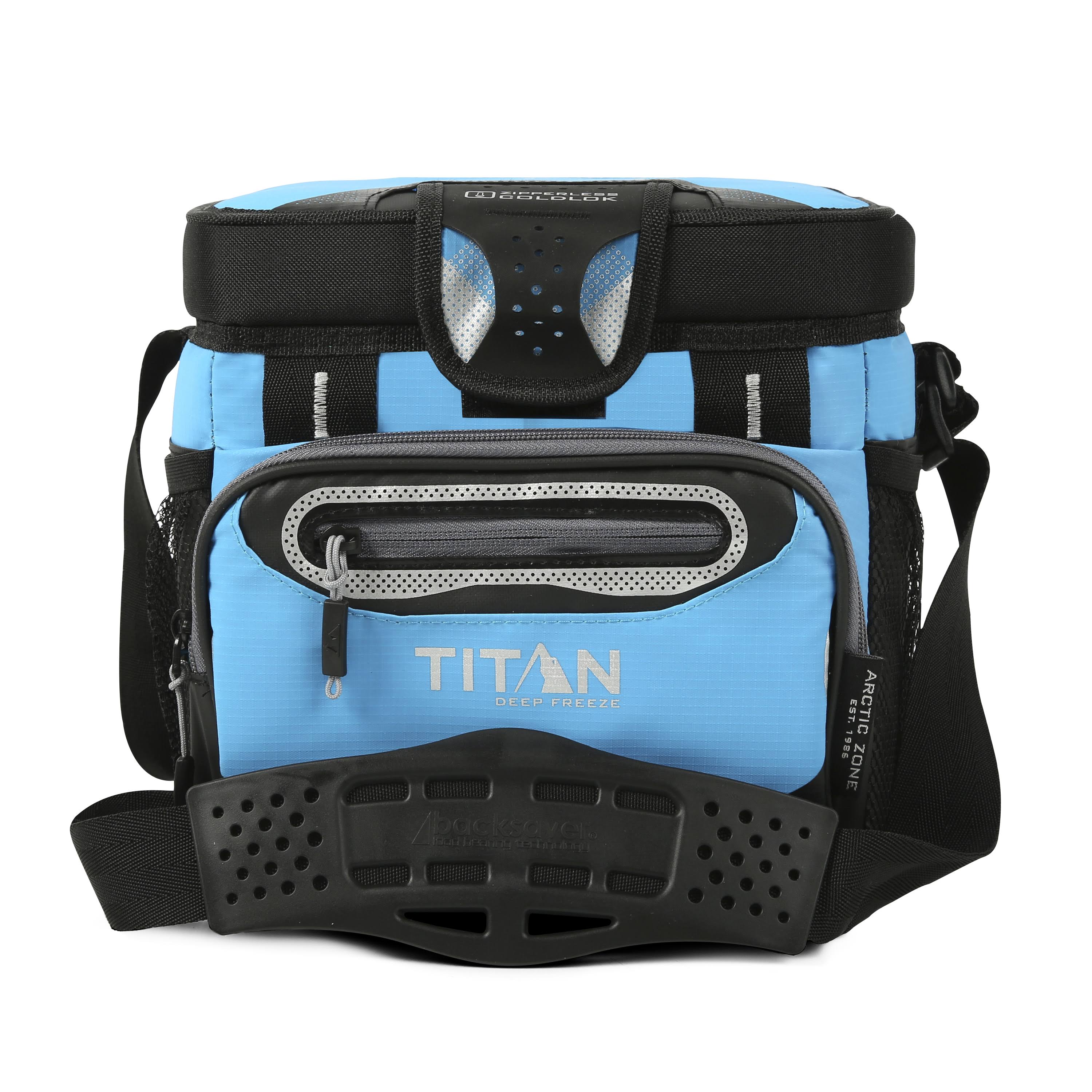 Arctic Zone Titan Deep Freeze 9 Can Zipperless Hardbody Cooler, Process Blue (5-99090-30-0e)