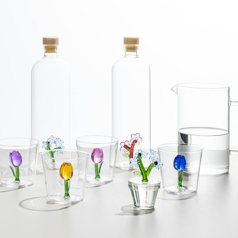 Botanica vannglass 35 cl tulipan blå