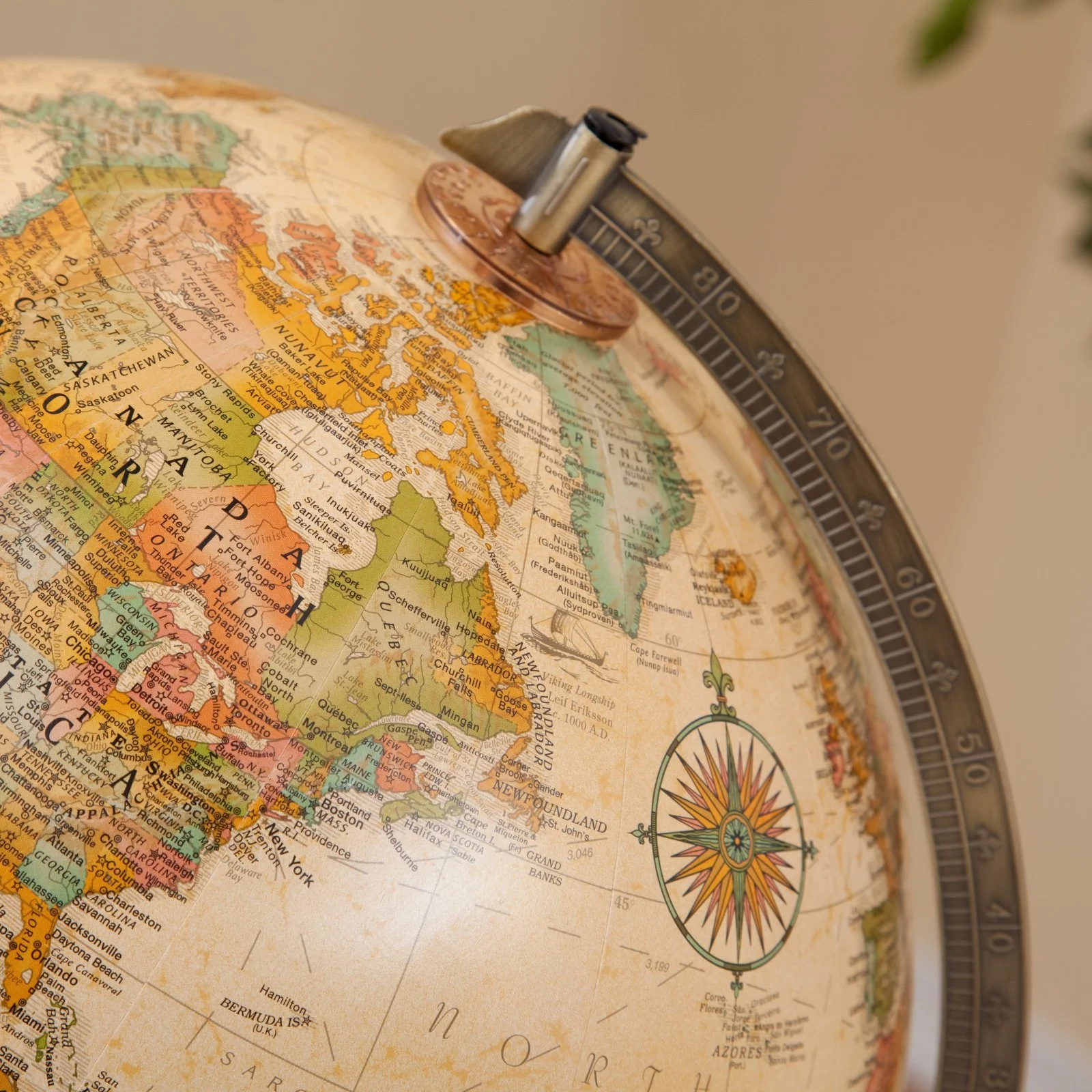 Replogle Sierra Desktop Globe, Antique 12"