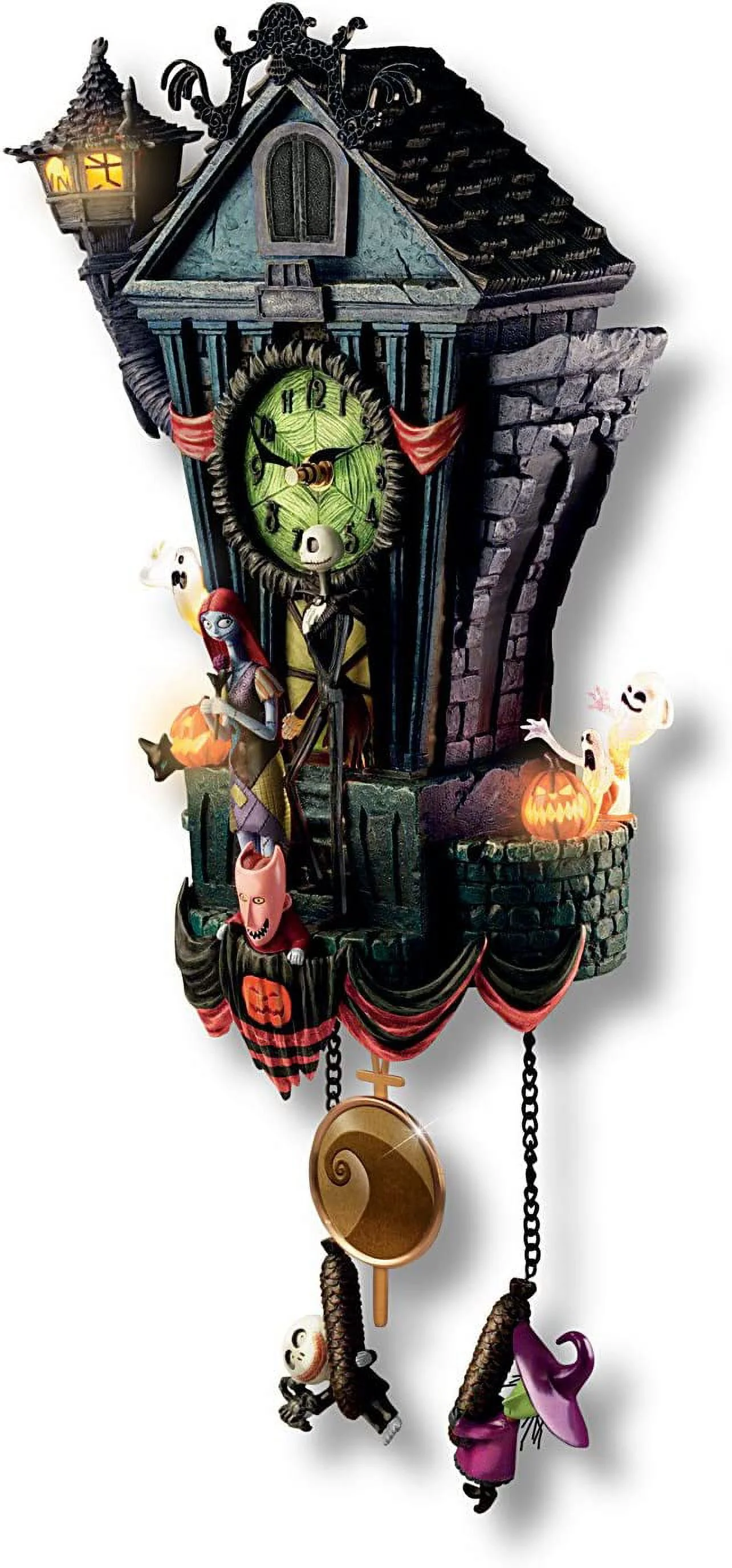 The Nightmare Before Christmas Cuckoo Clock, 21 inches, Musical, Light-Up, Limited Edition - Image 6