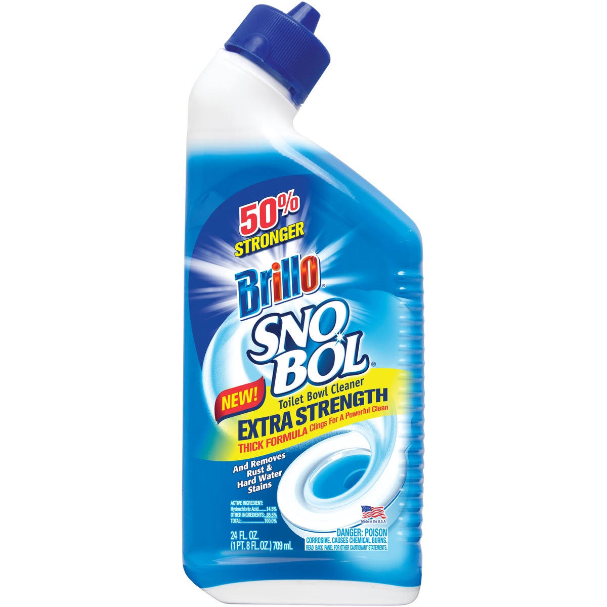 Brillo SnoBol 24 oz. Extra Strength Liquid Toilet Bowl Cleaner Pack of 12