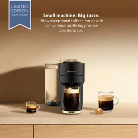 Nespresso Limited - Edition Vertuo Pop Coffee and Espresso Maker by Breville, Matte Black Gold