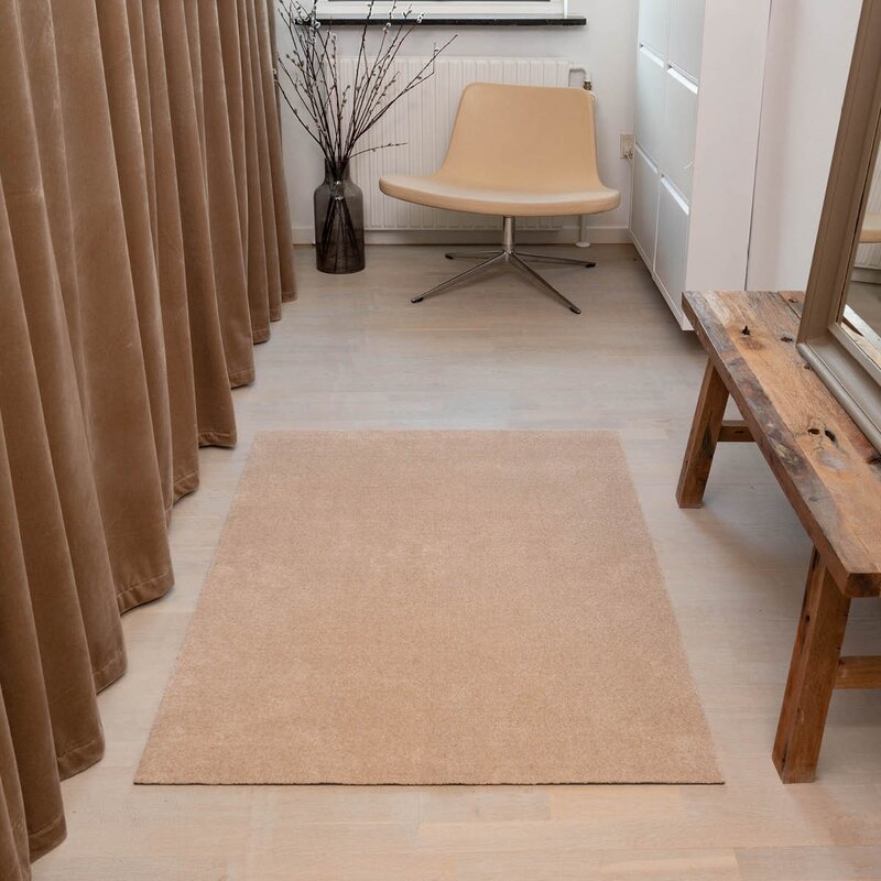 Unicolor gulvmatte 130x90 cm ivory