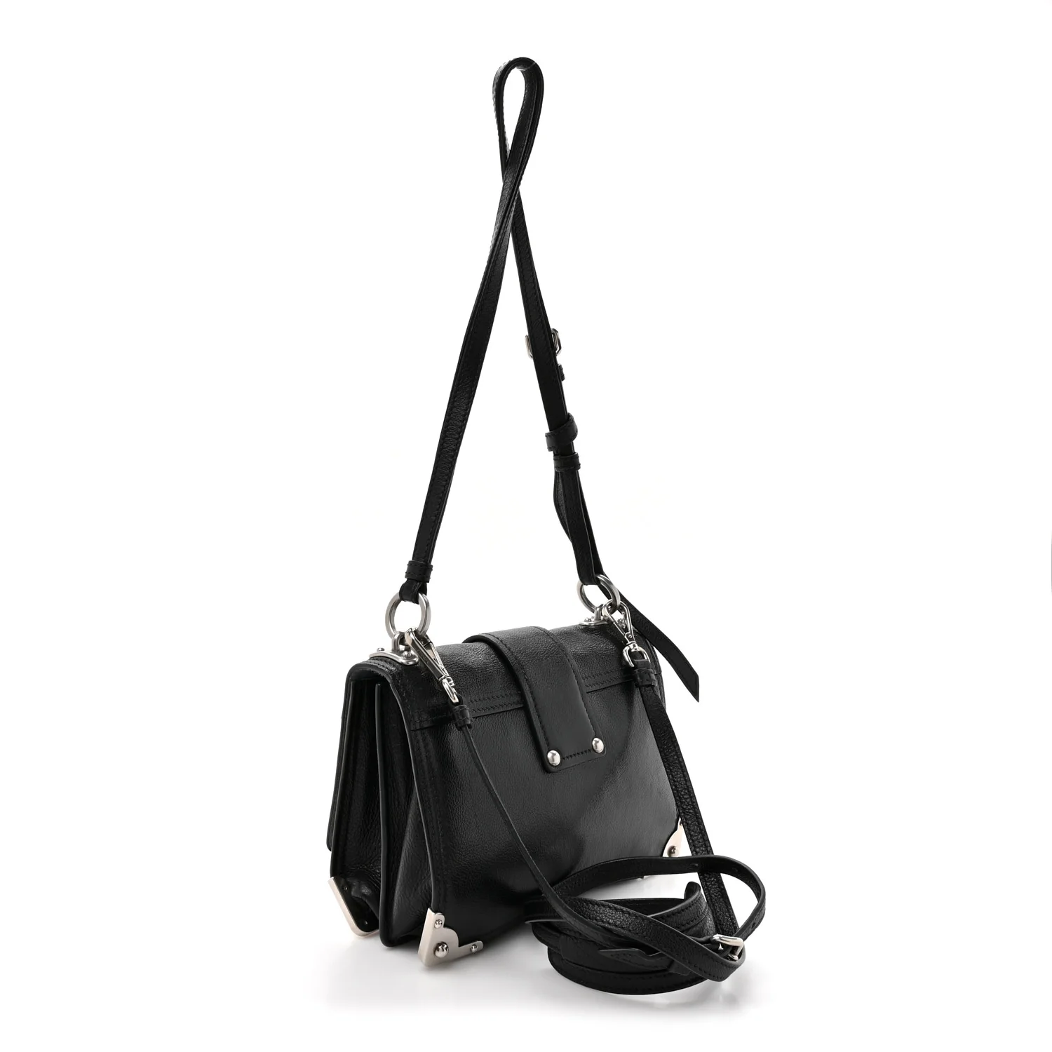 Glace Calf Soft Cahier Bag Black Astrale