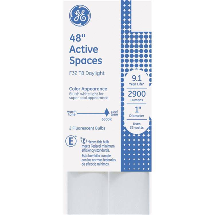 GE Fluorescent Tube Light Bulb, 32 W, 48
