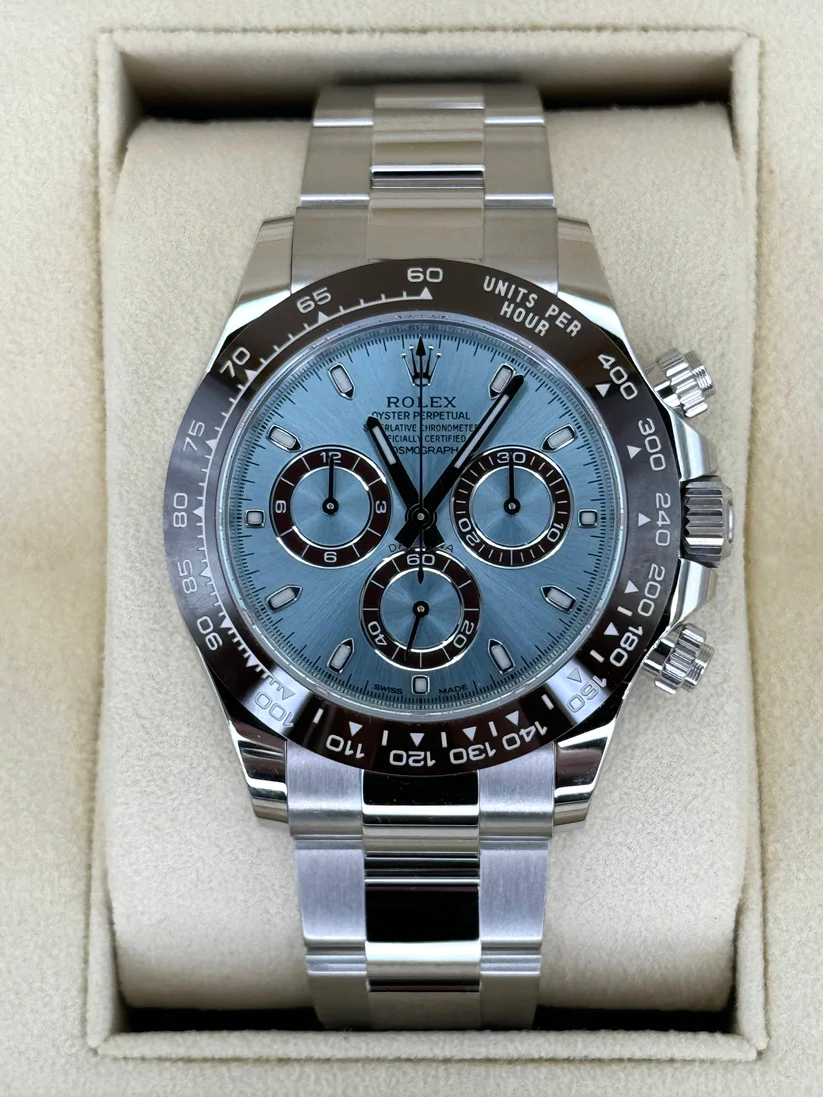 [Super Clone]Rolex Daytona 40mm Platinum Ice Blue Dial  m126506-0001
