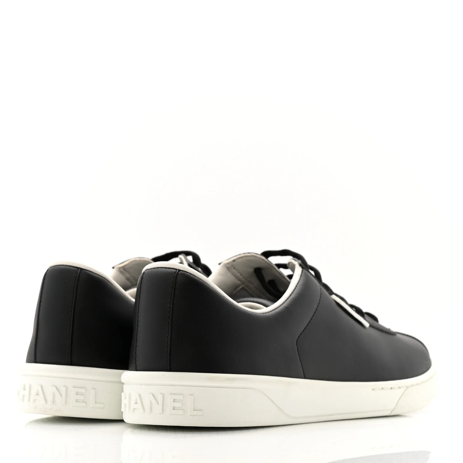 Calfskin CC Uniform Womens Sneakers 40 Black