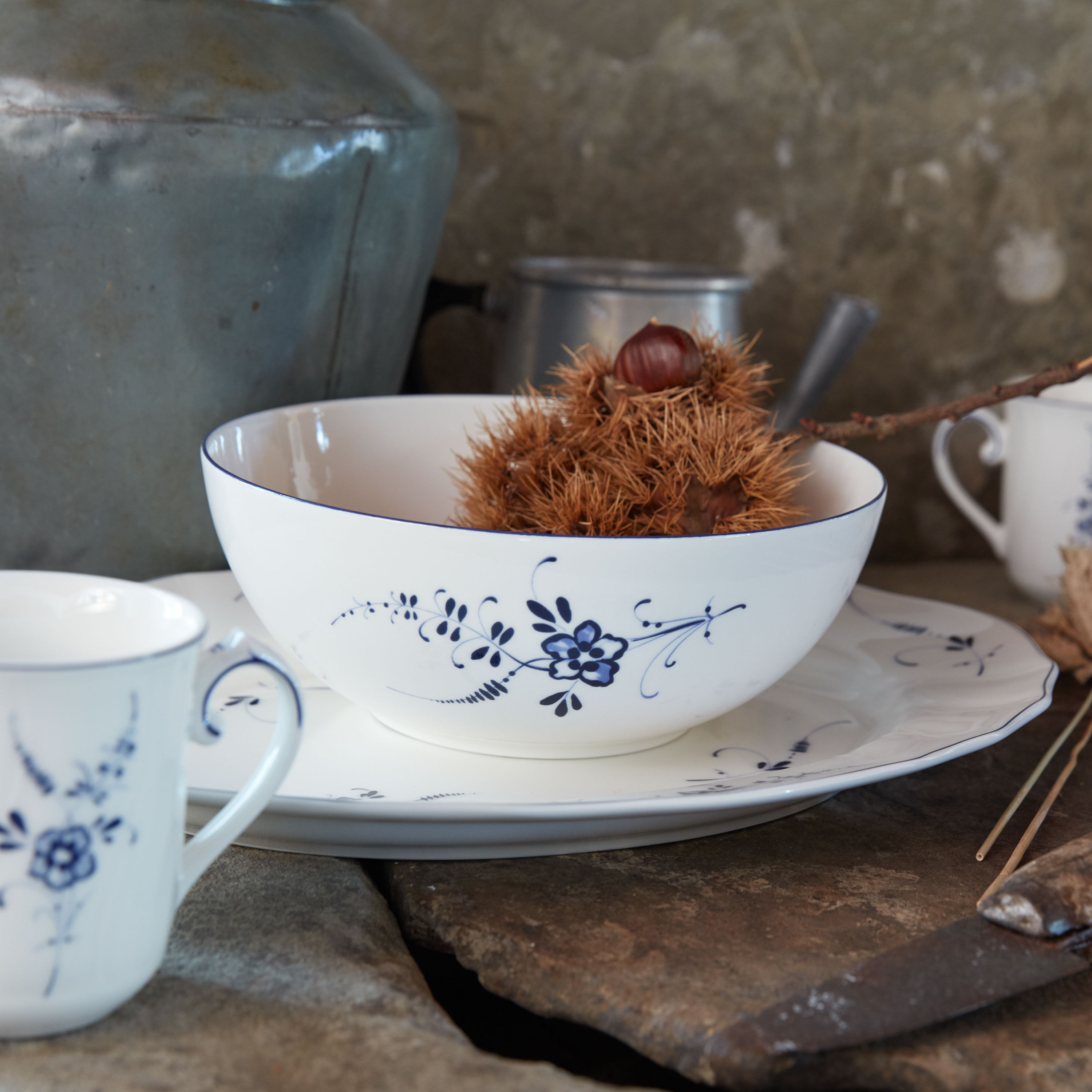 Vieux Luxembourg Appetizer/ Dessert Bowl - White, 5.1 oz, Premium Porcelain
