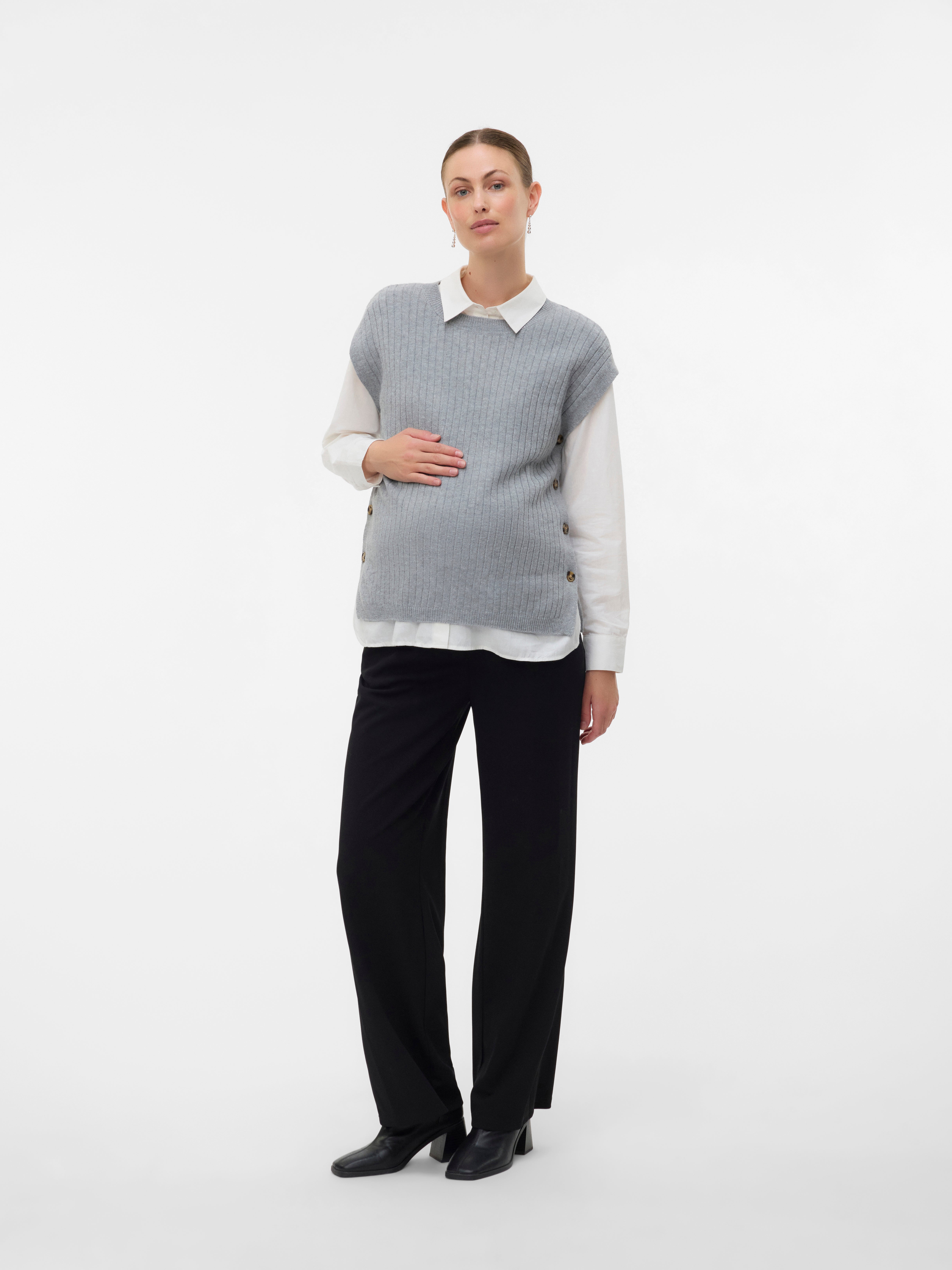 VERO MODA® Regular Fit Round Neck Knit Waistcoat