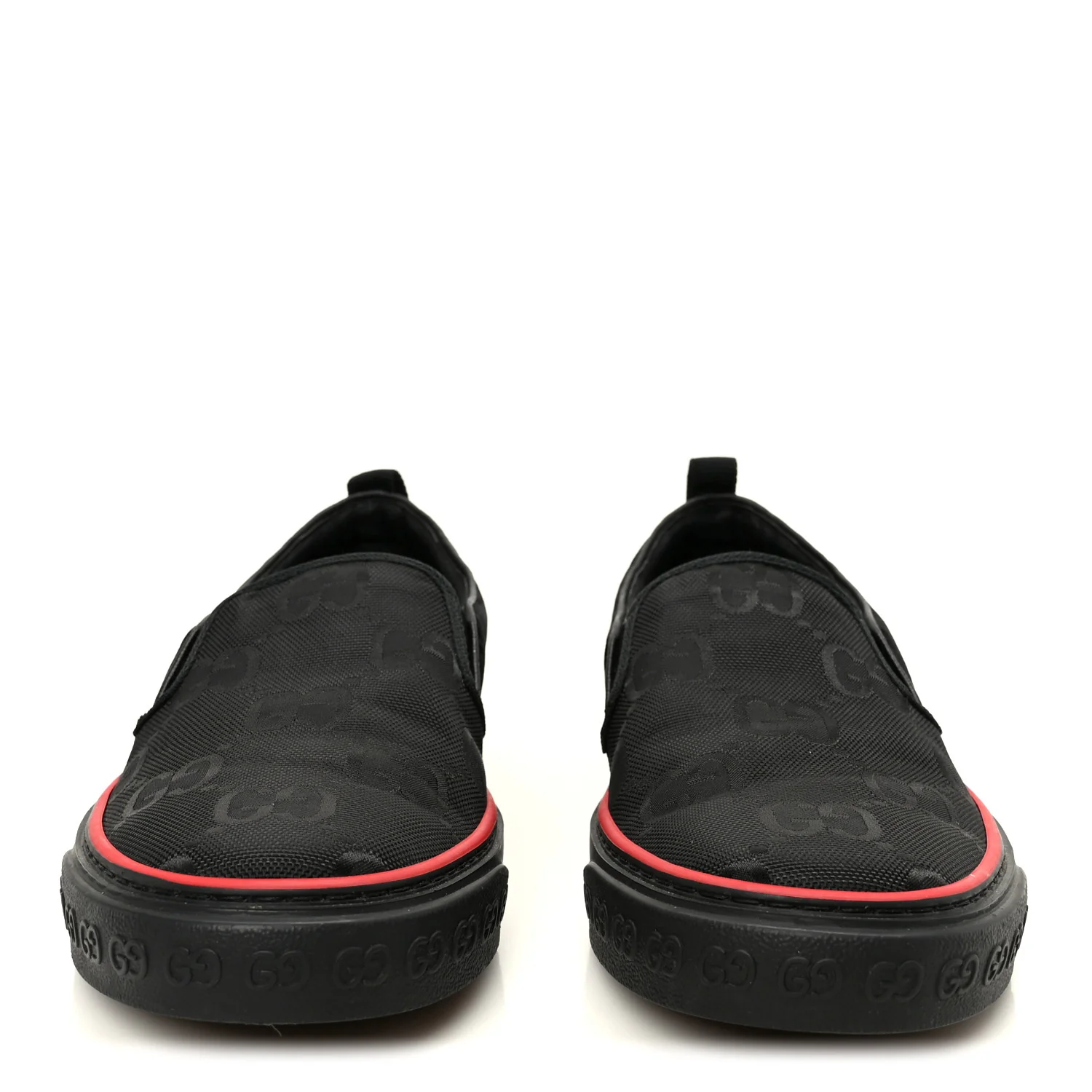 GG Nylon Mens 1977 Tennis Slip On Sneakers 8.5 Black